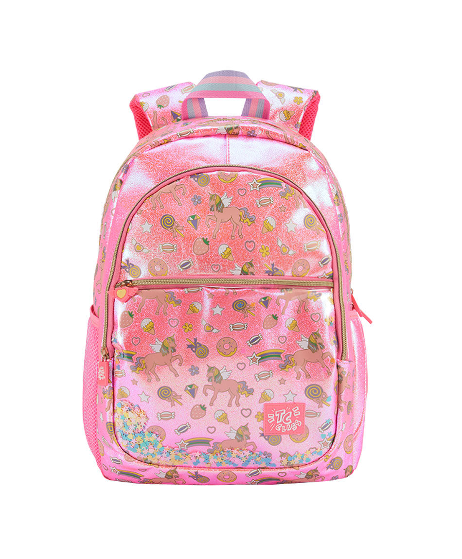 Mochila escolar brillos