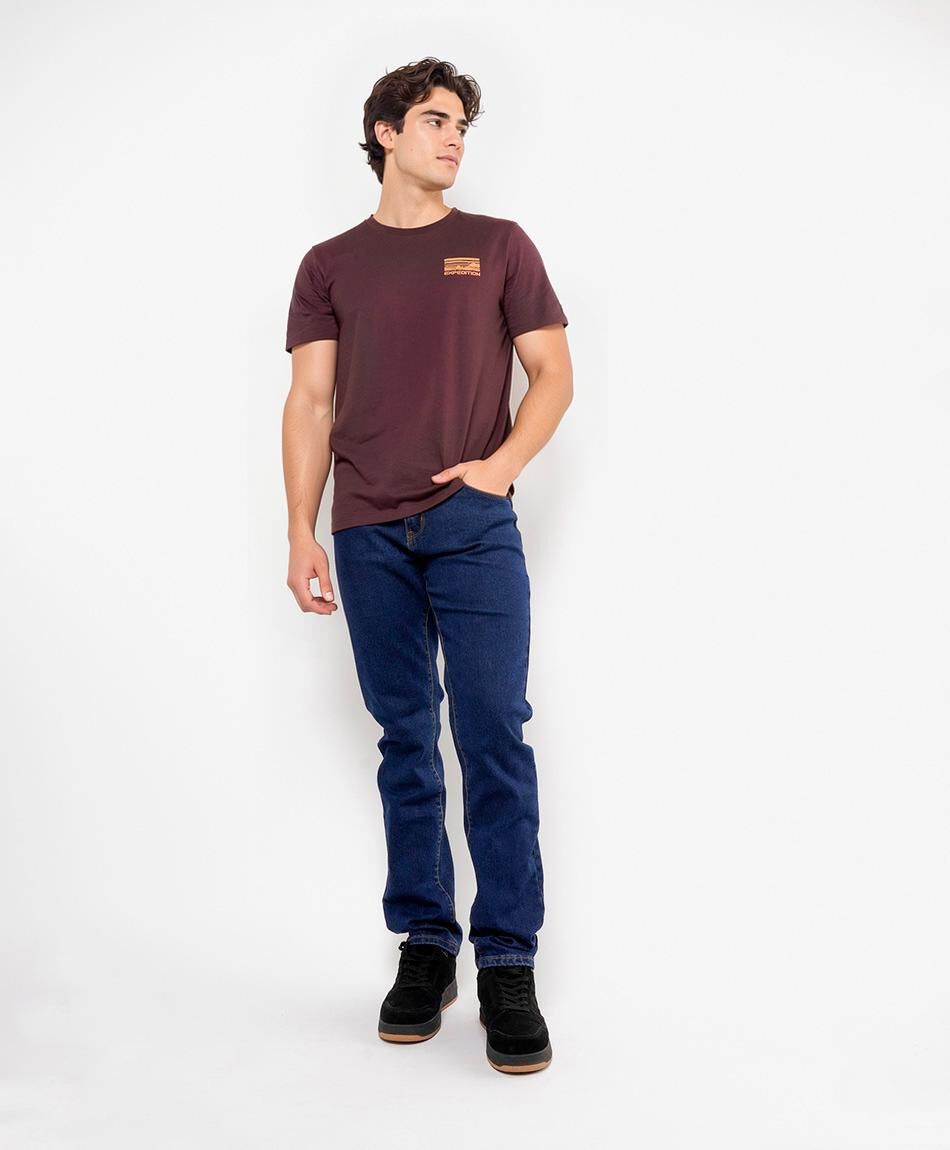 Jeans hombre desgastado slim fit