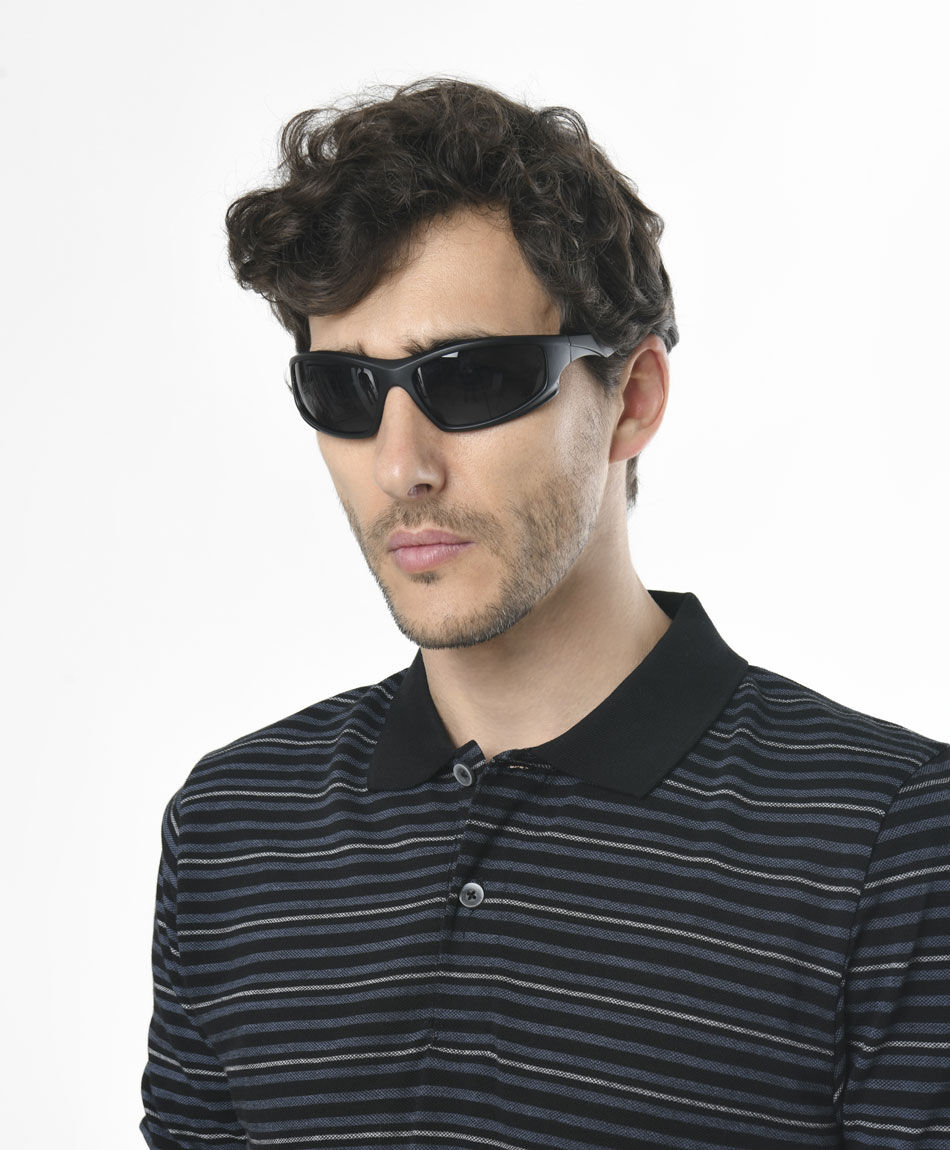 Lentes hombre deportivo rectangular protecci&oacute;n uv