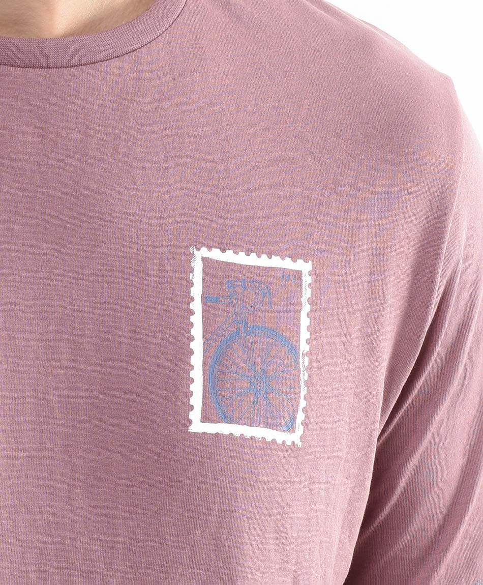 Polera hombre doble estampado bicicleta