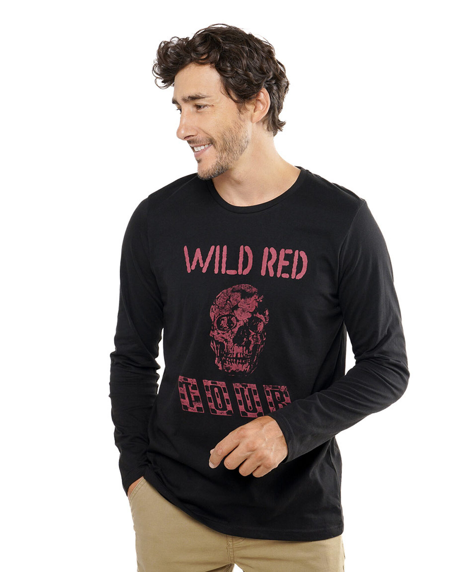 Polera hombre wild red Polera hombre wild red
