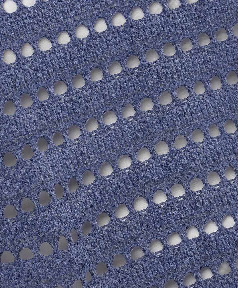 Sweater mujer calado azul