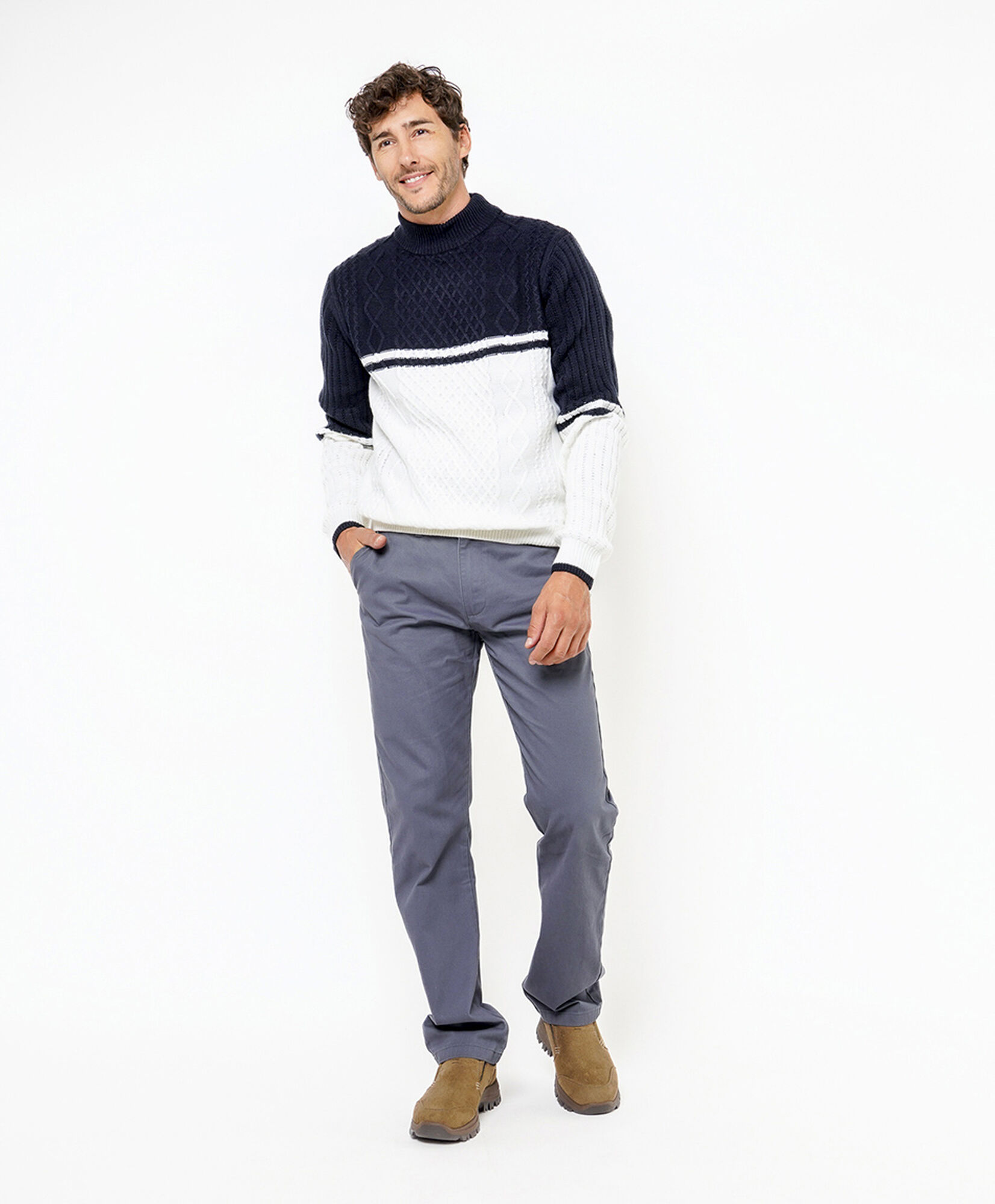 Pantalón hombre básico azul Pantalón hombre básico azul