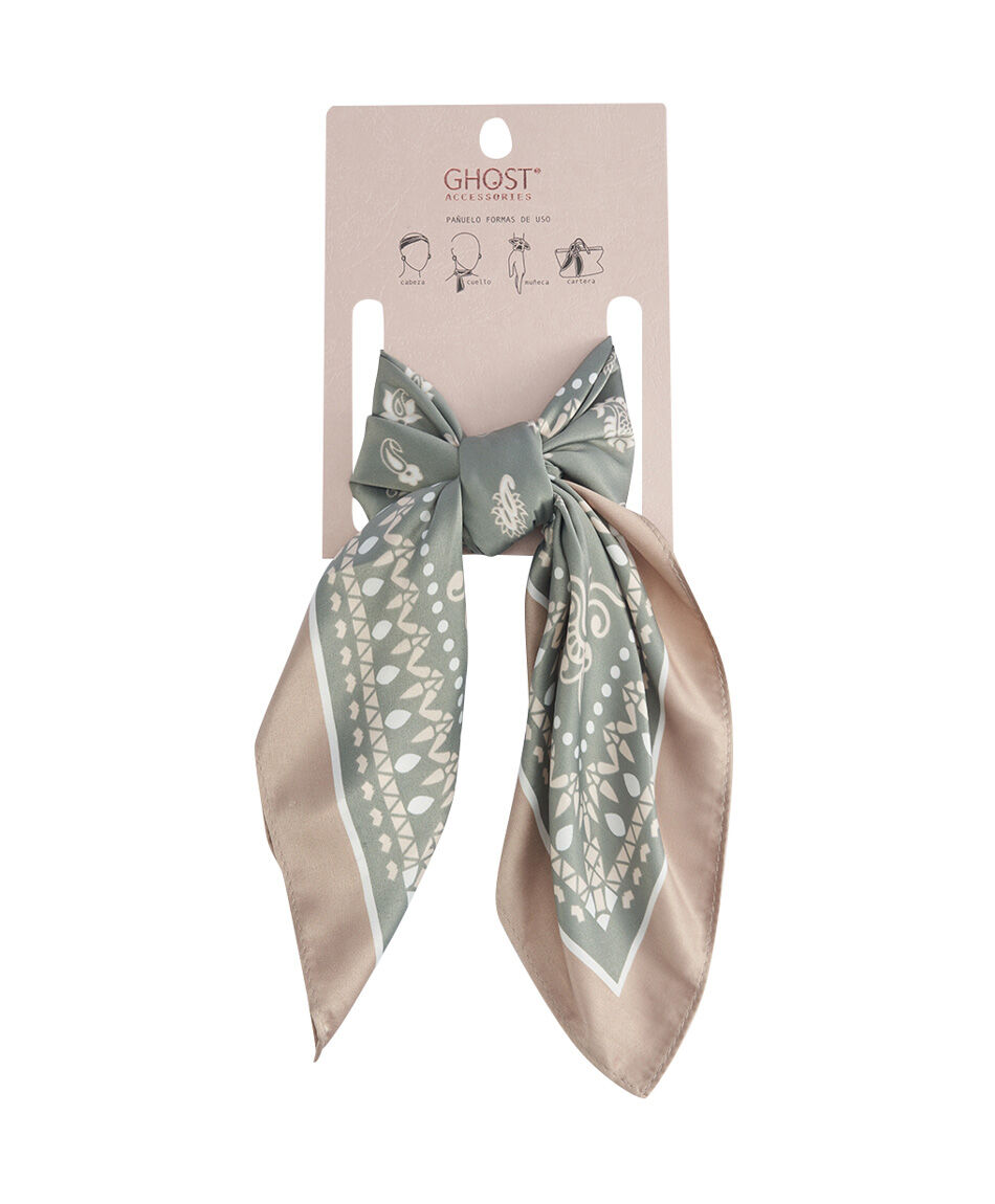 Pa&ntilde;uelo mujer mandala verde