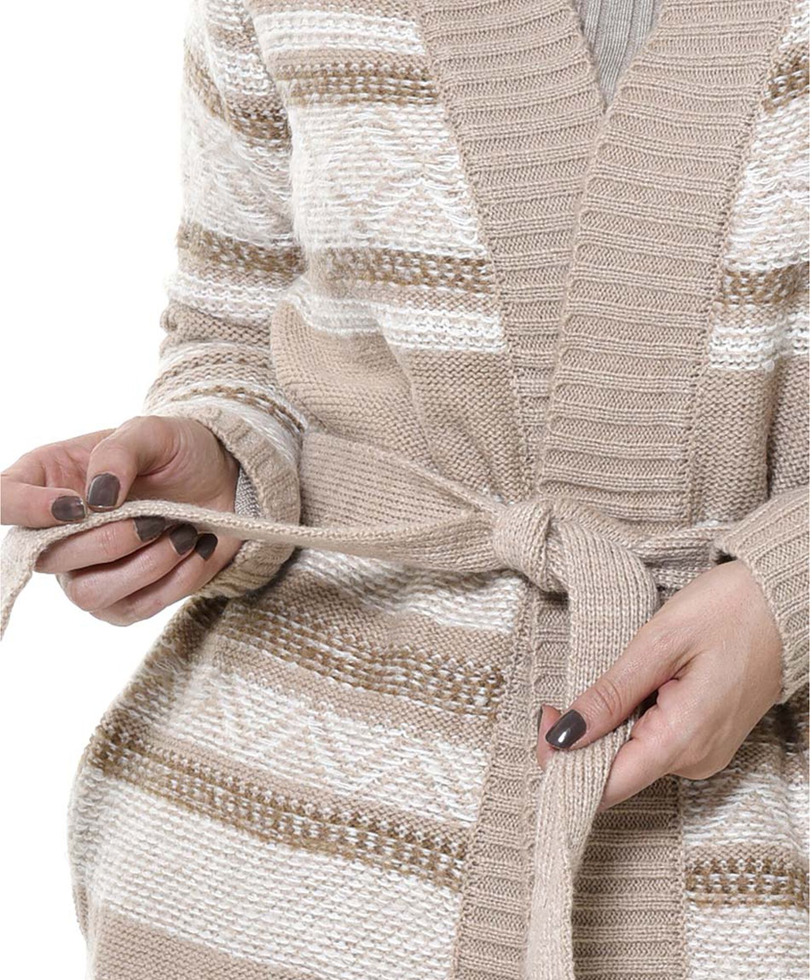 Cardigan jackard camel Cardigan jackard camel