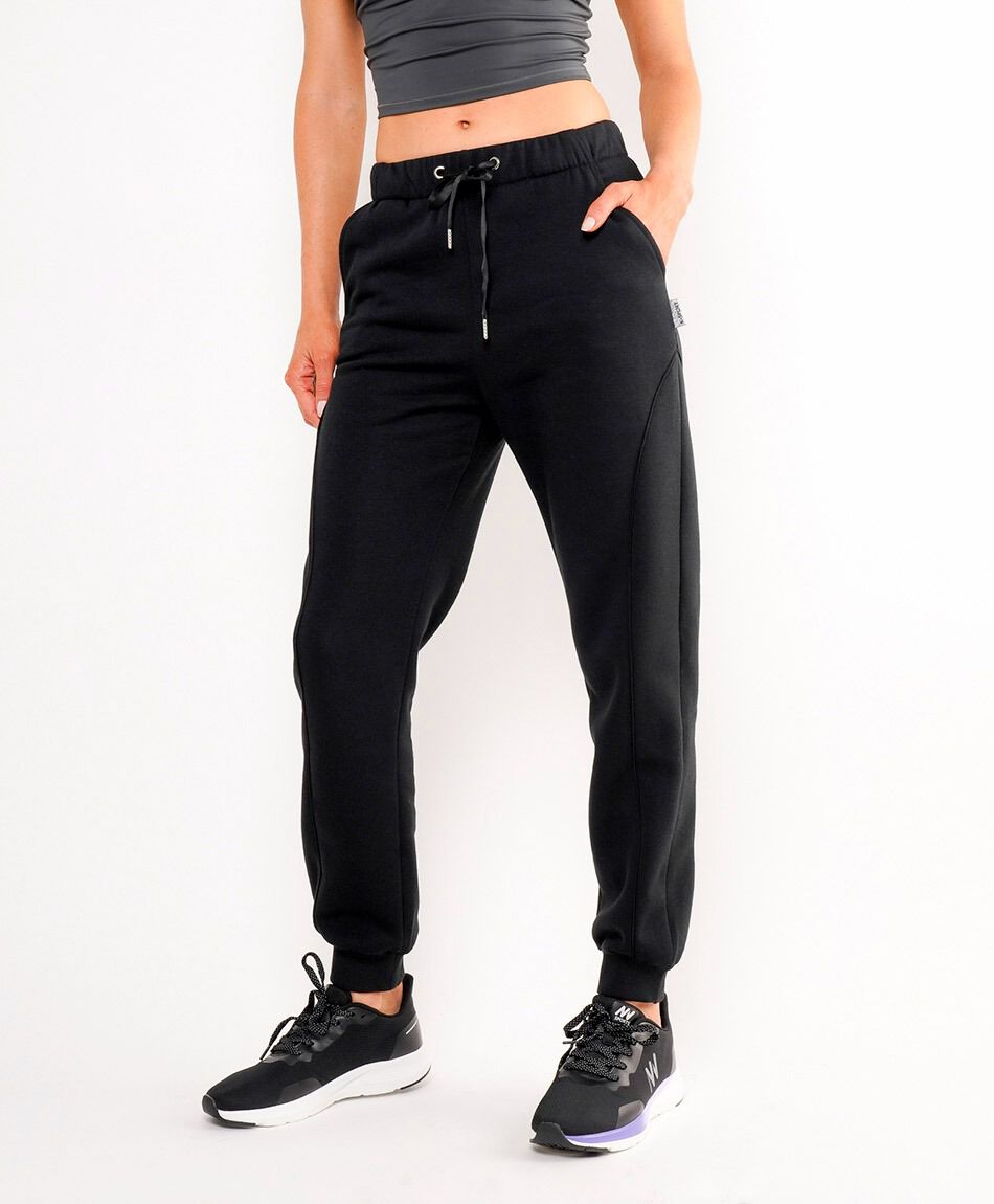 Pantal&oacute;n deportivo mujer jogger negro