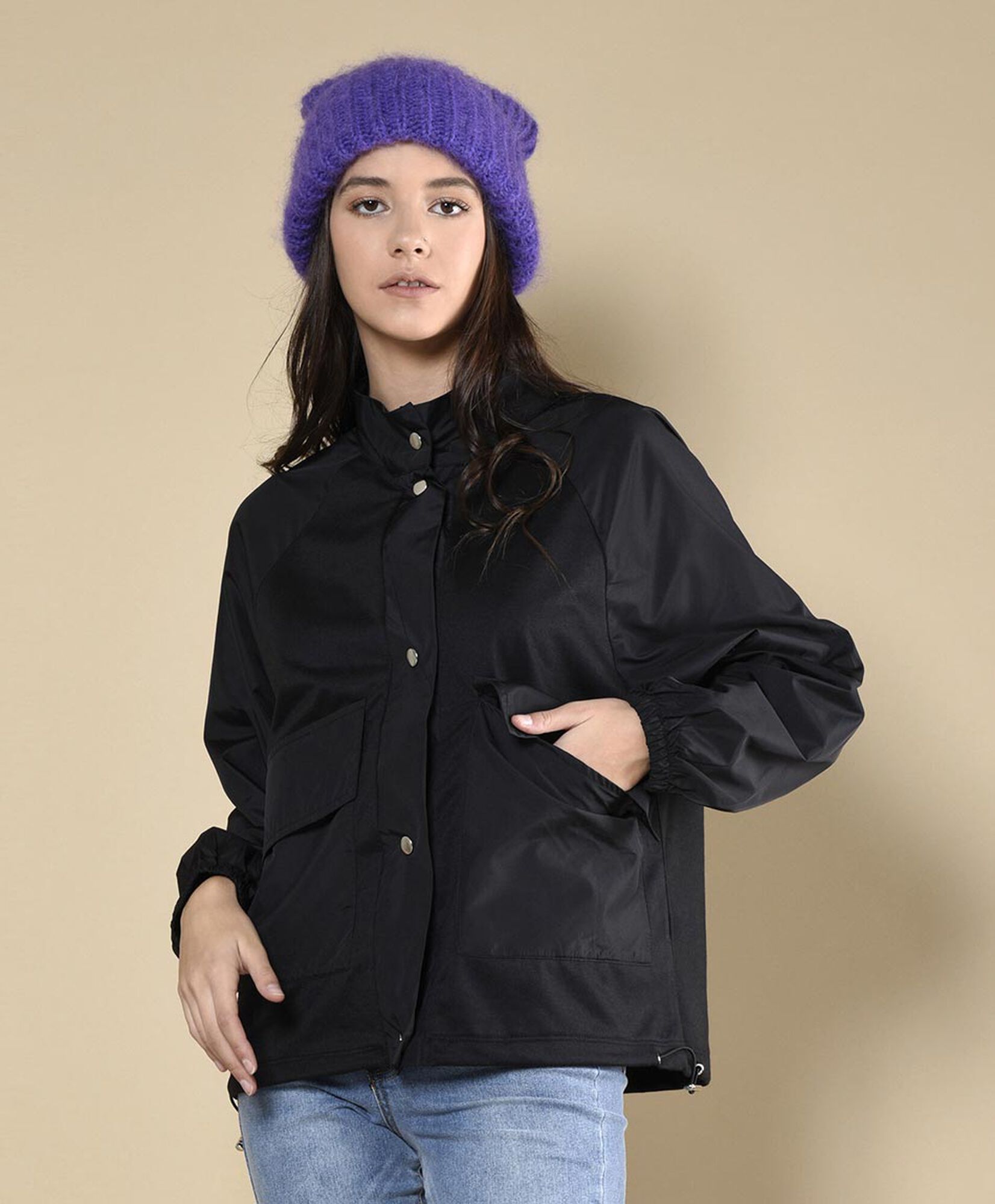 Chaqueta mix nylon Chaqueta mix nylon