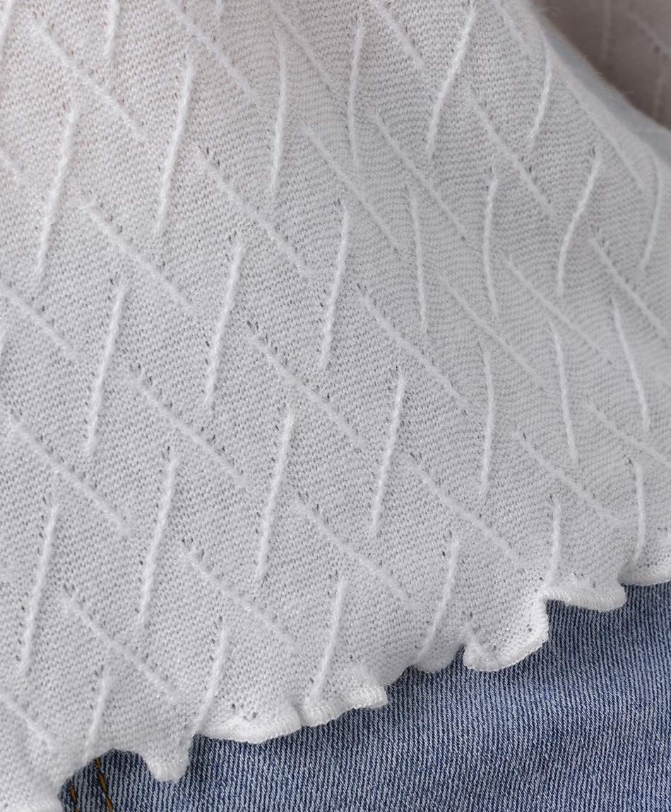 Polera mujer l&iacute;neas calados