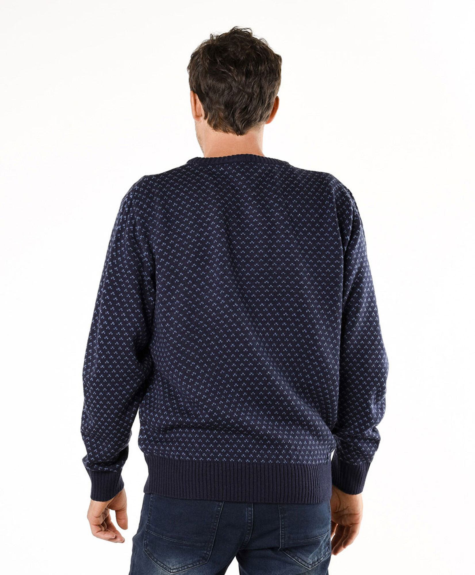 Sweater hombre jacquard puntitos Sweater hombre jacquard puntitos