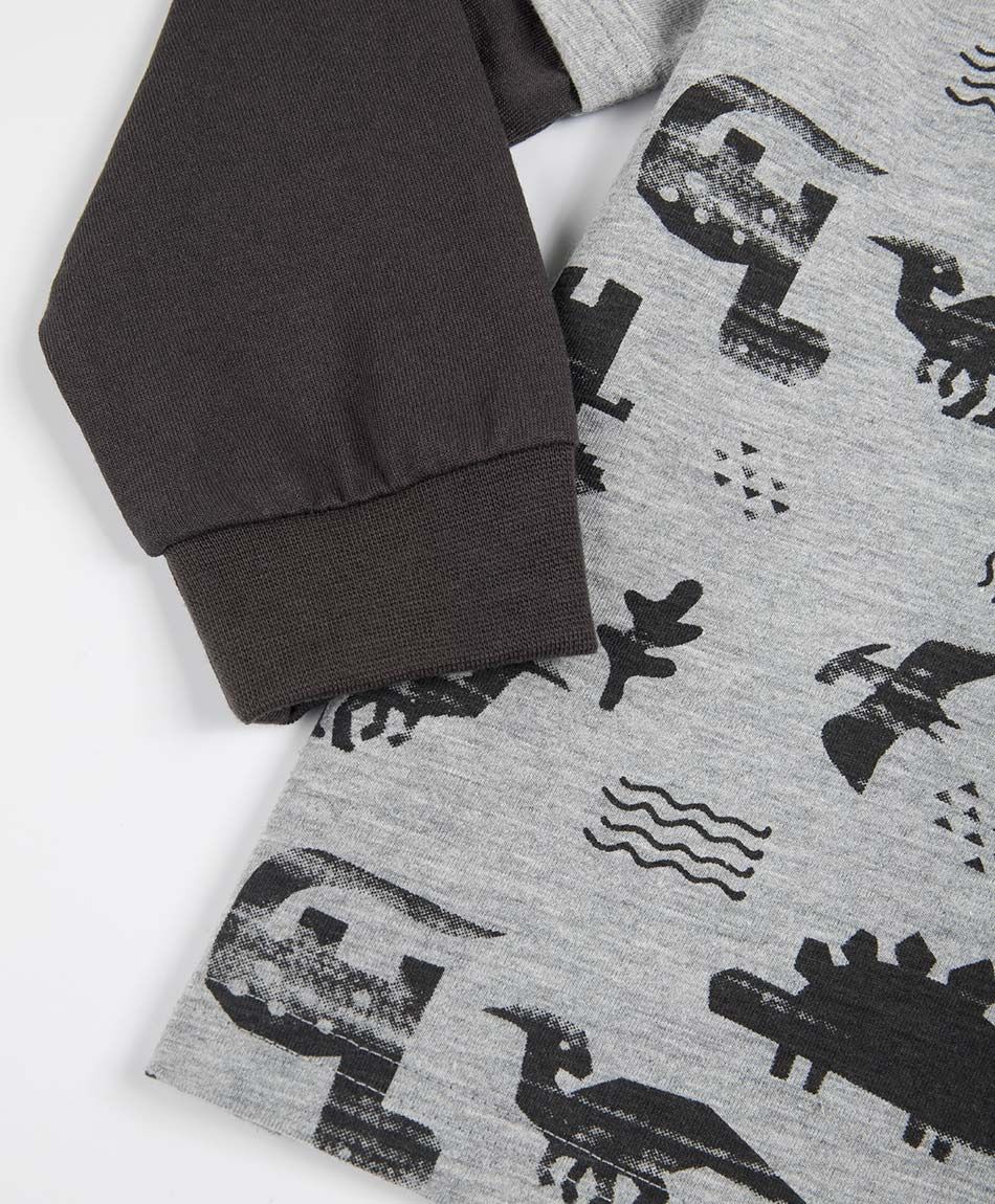 Polera beb&eacute; manga larga dinosaurios