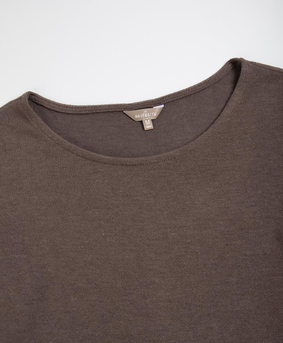 Polera mujer asim&eacute;trica encaje