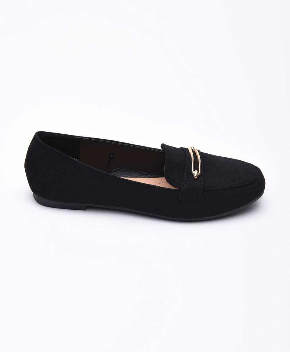 Mocas&iacute;n mujer hebilla taco cuadrado