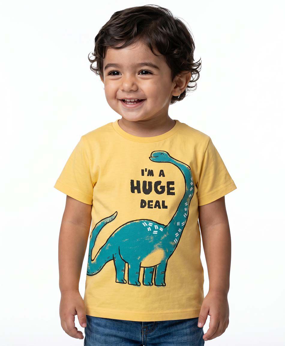 Polera beb&eacute; dinosaurio frase