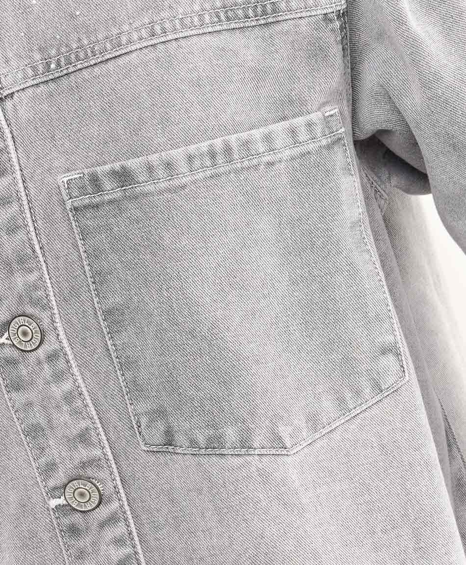 Chaqueta mujer denim strass grey