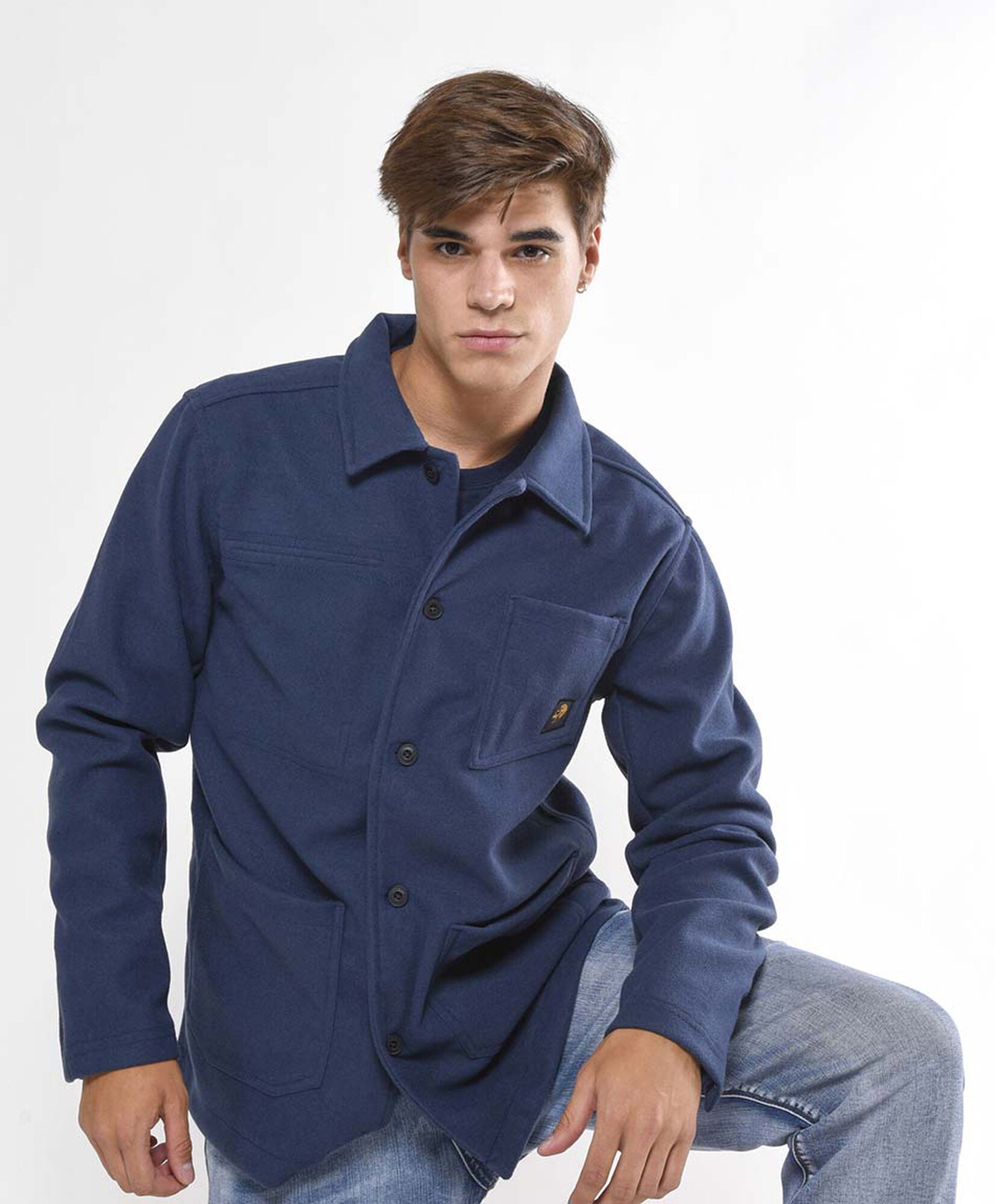 Camisa hombre lisa bolsillos Camisa hombre lisa bolsillos