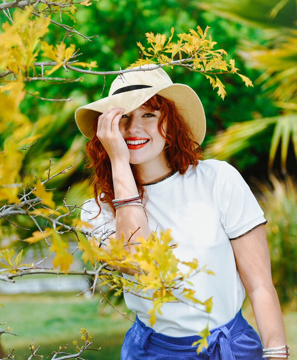 Polera manga corta cuello redondo