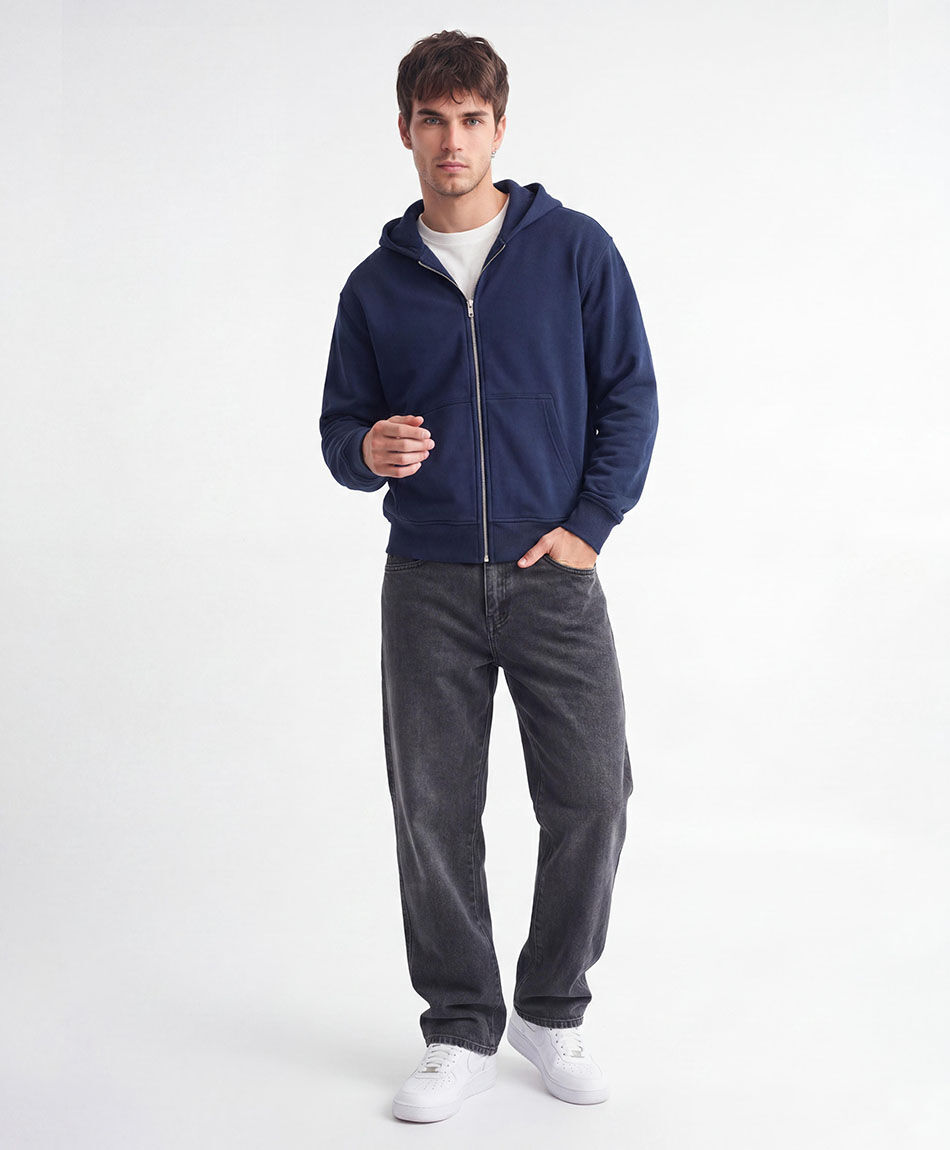 Jeans hombre straight gris