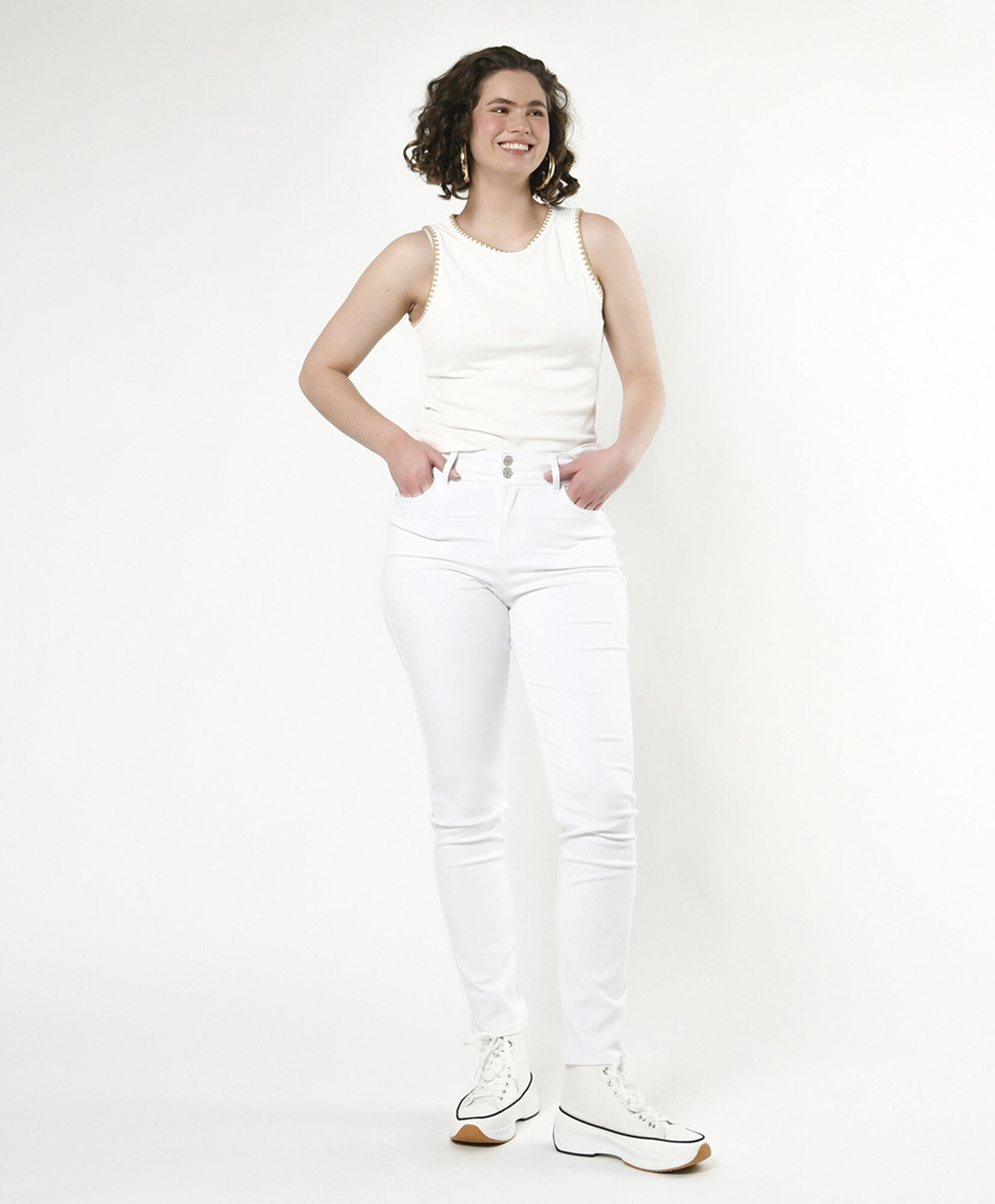 Jeans mujer blanco skinny fit Jeans mujer blanco skinny fit
