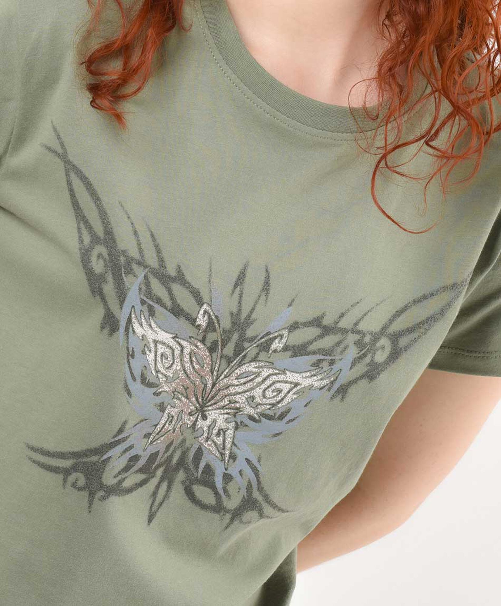 Polera mujer mariposa brillante Polera mujer mariposa brillante