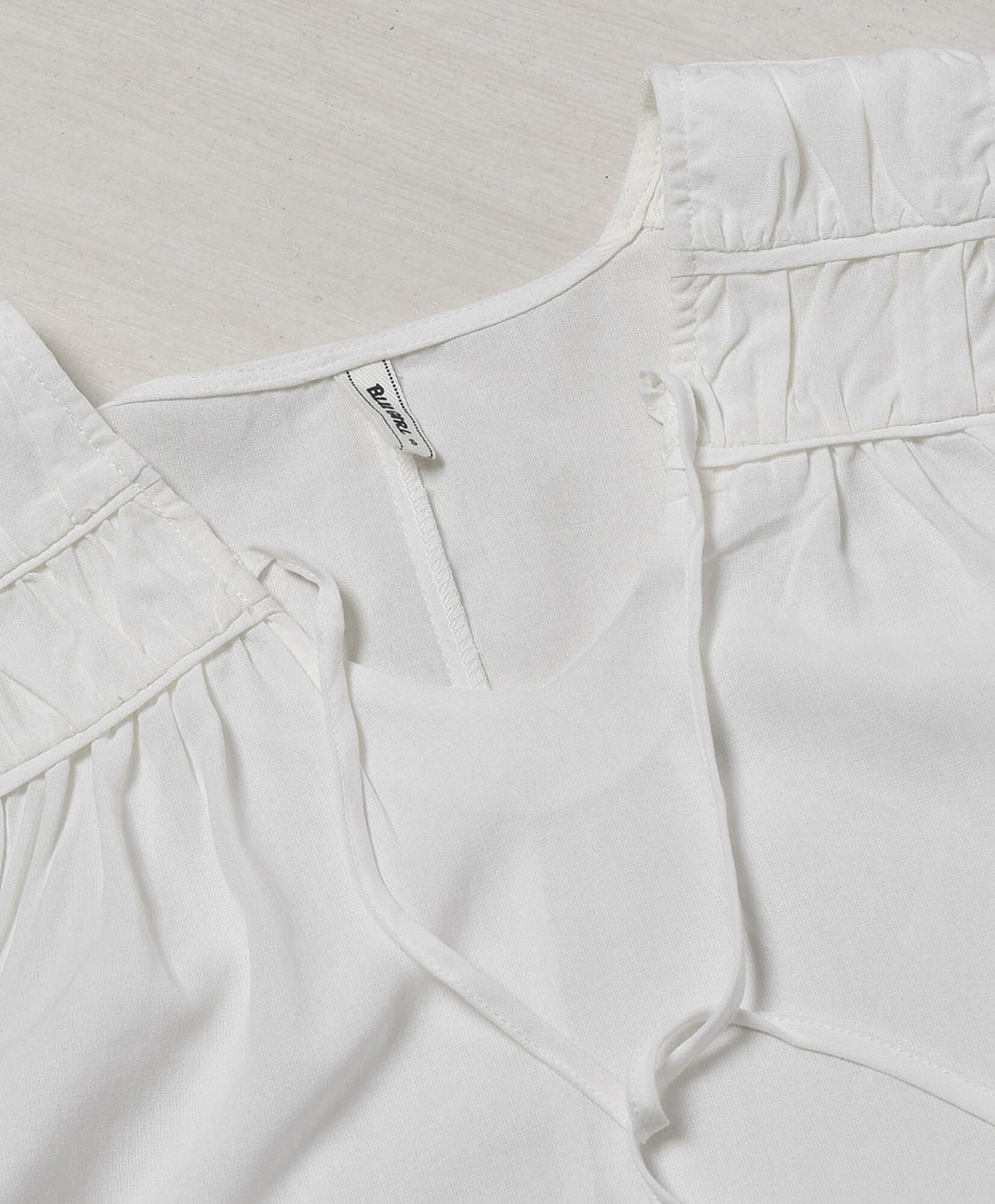 Blusa mujer lino lazo en pecho Blusa mujer lino lazo en pecho