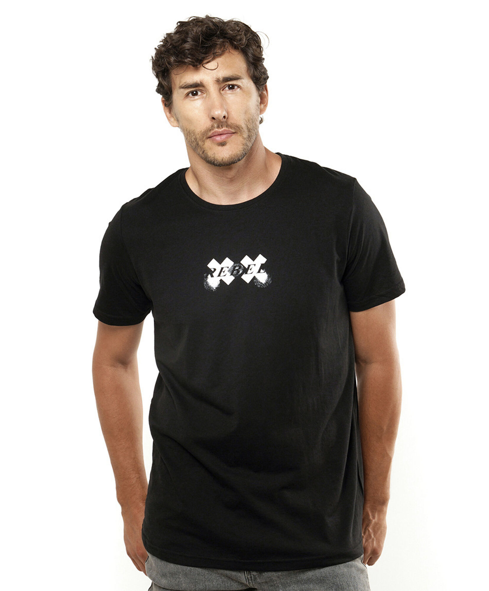 Polera hombre doble equis negra Polera hombre doble equis negra