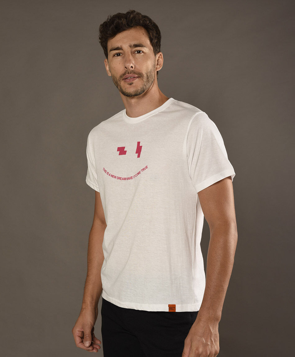 Polera manga corta cuello redondo