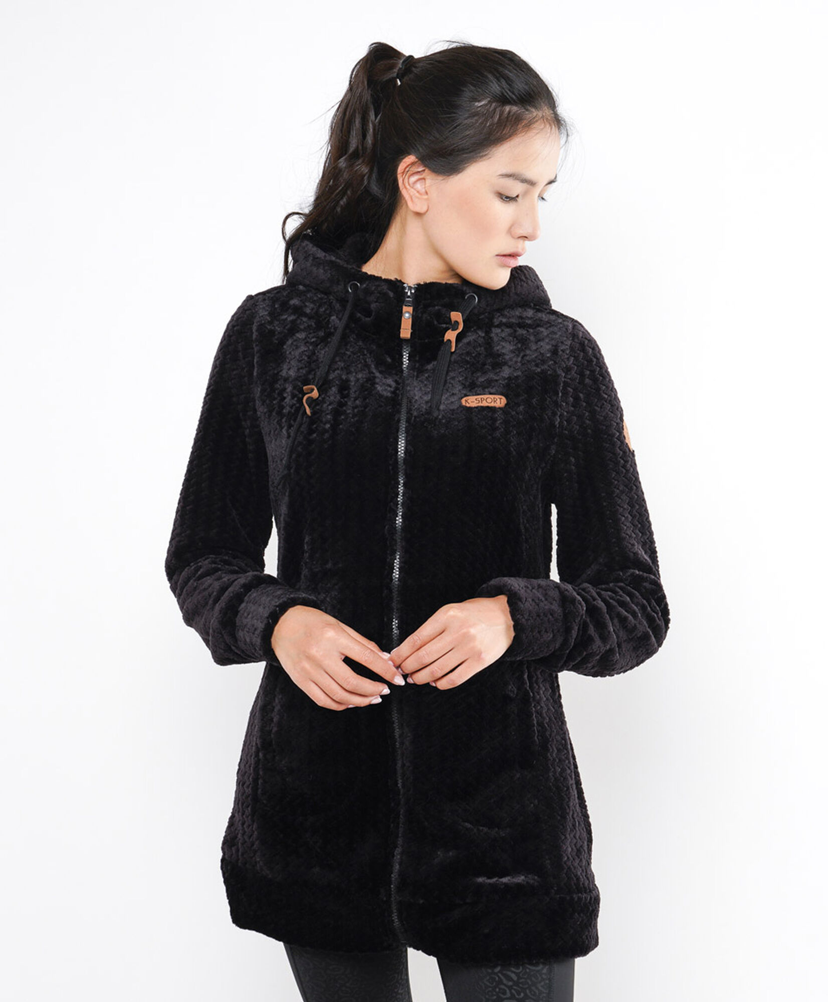 Polar deportivo mujer largo black Polar deportivo mujer largo black