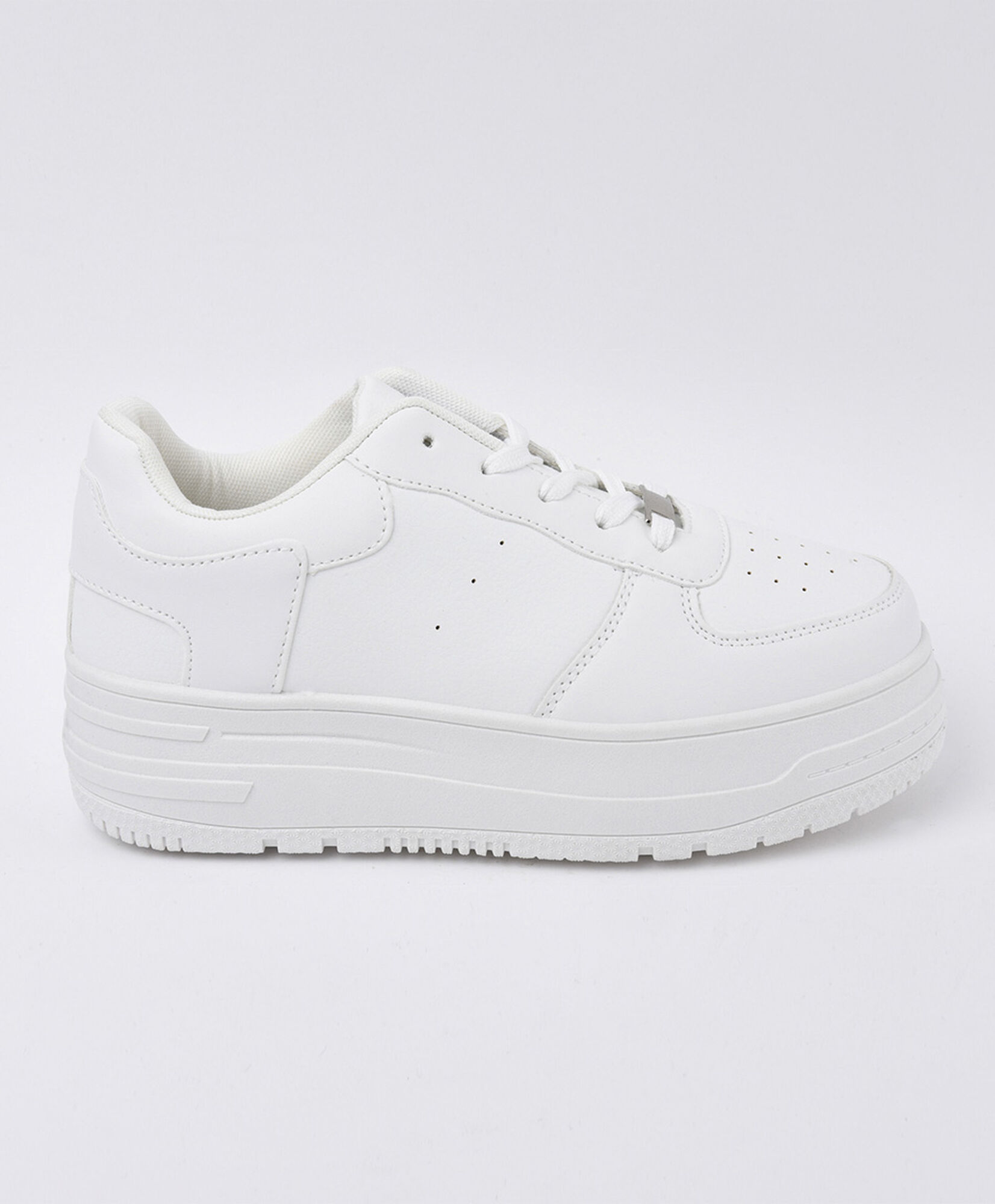 Zapatilla mujer plataforma TRICOT - Main Image