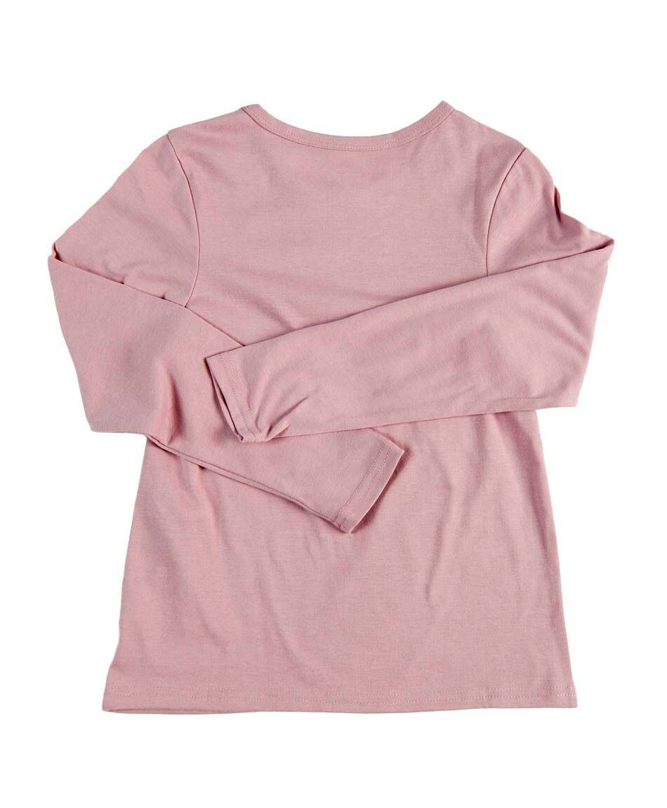 Polera ni&ntilde;a b&aacute;sica manga larga