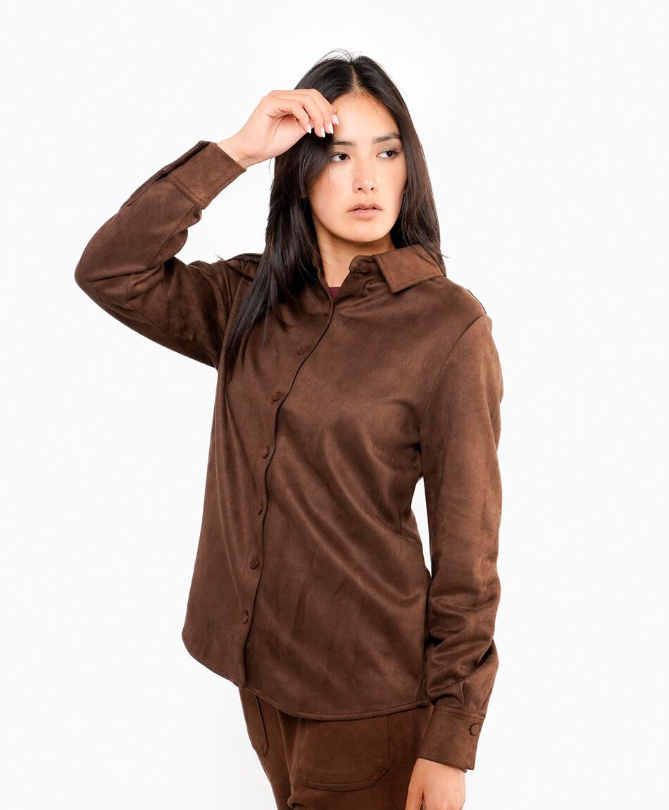 Chaqueta mujer oto&ntilde;al color tierra