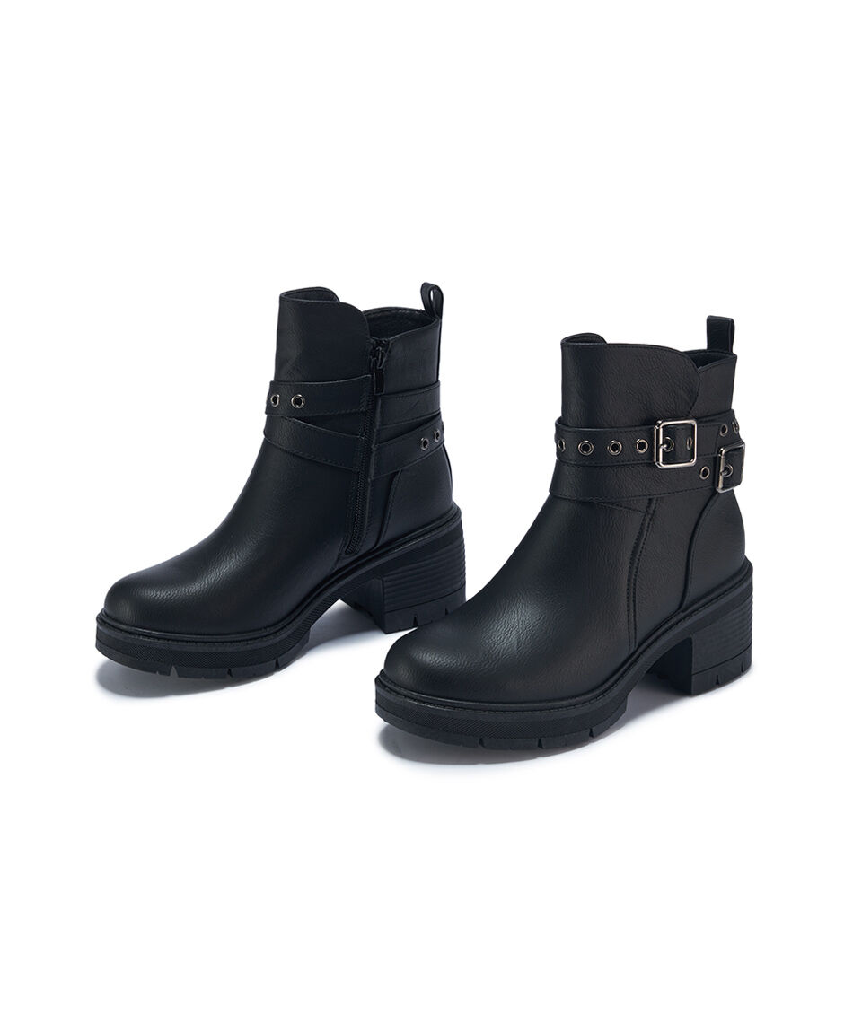 Bota mujer argolla correa