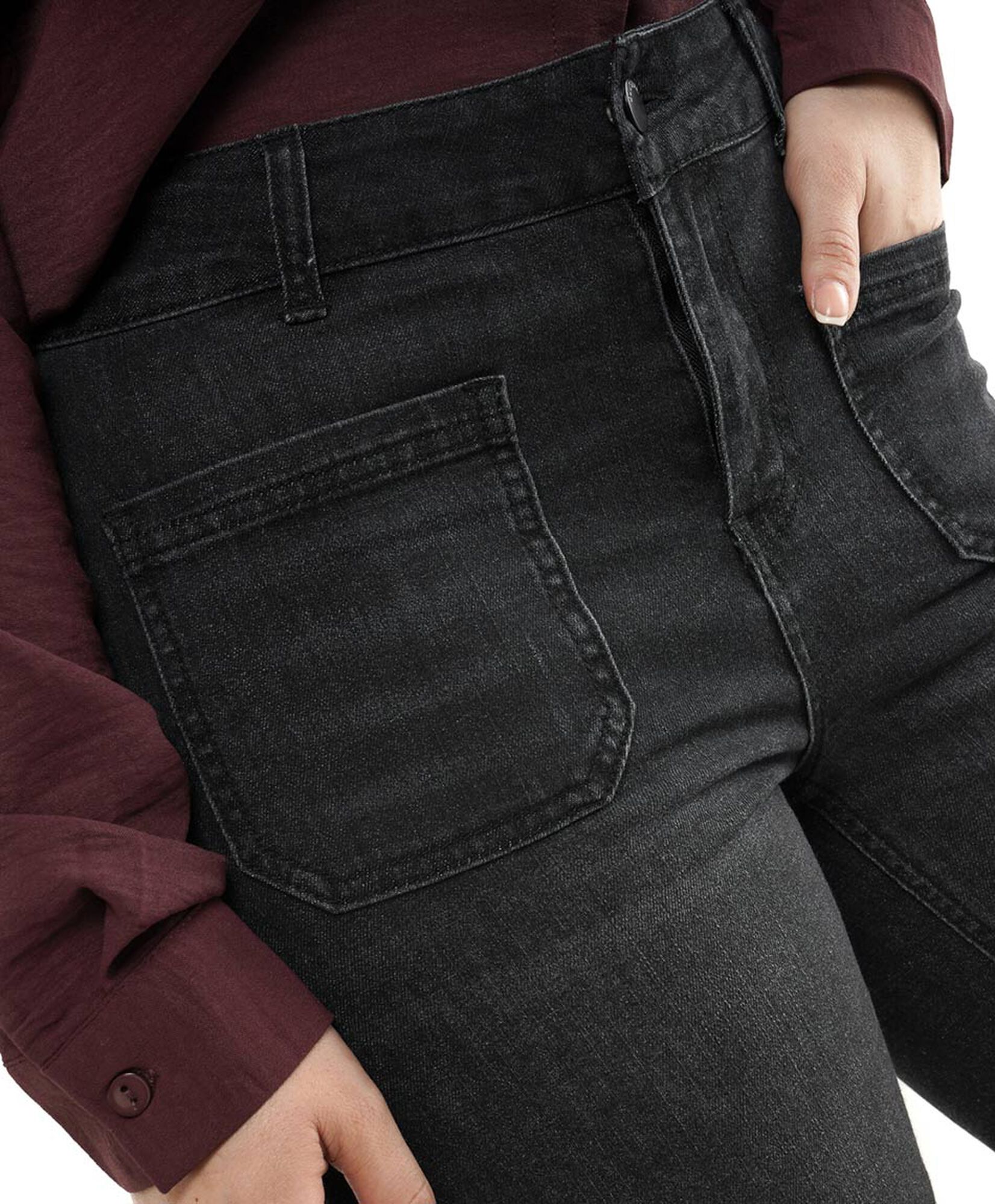 Jeans mujer black wide Jeans mujer black wide