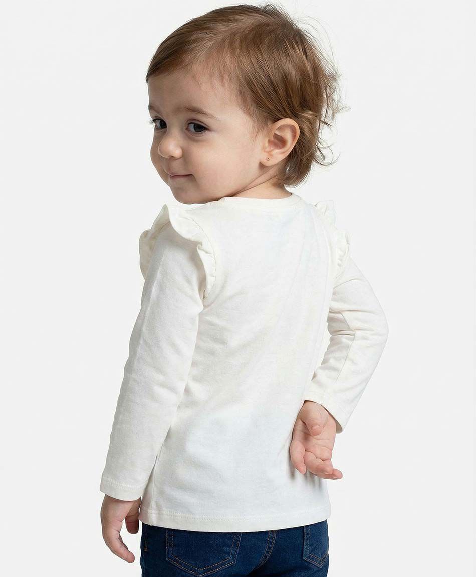 Polera beb&eacute; estampado erizo