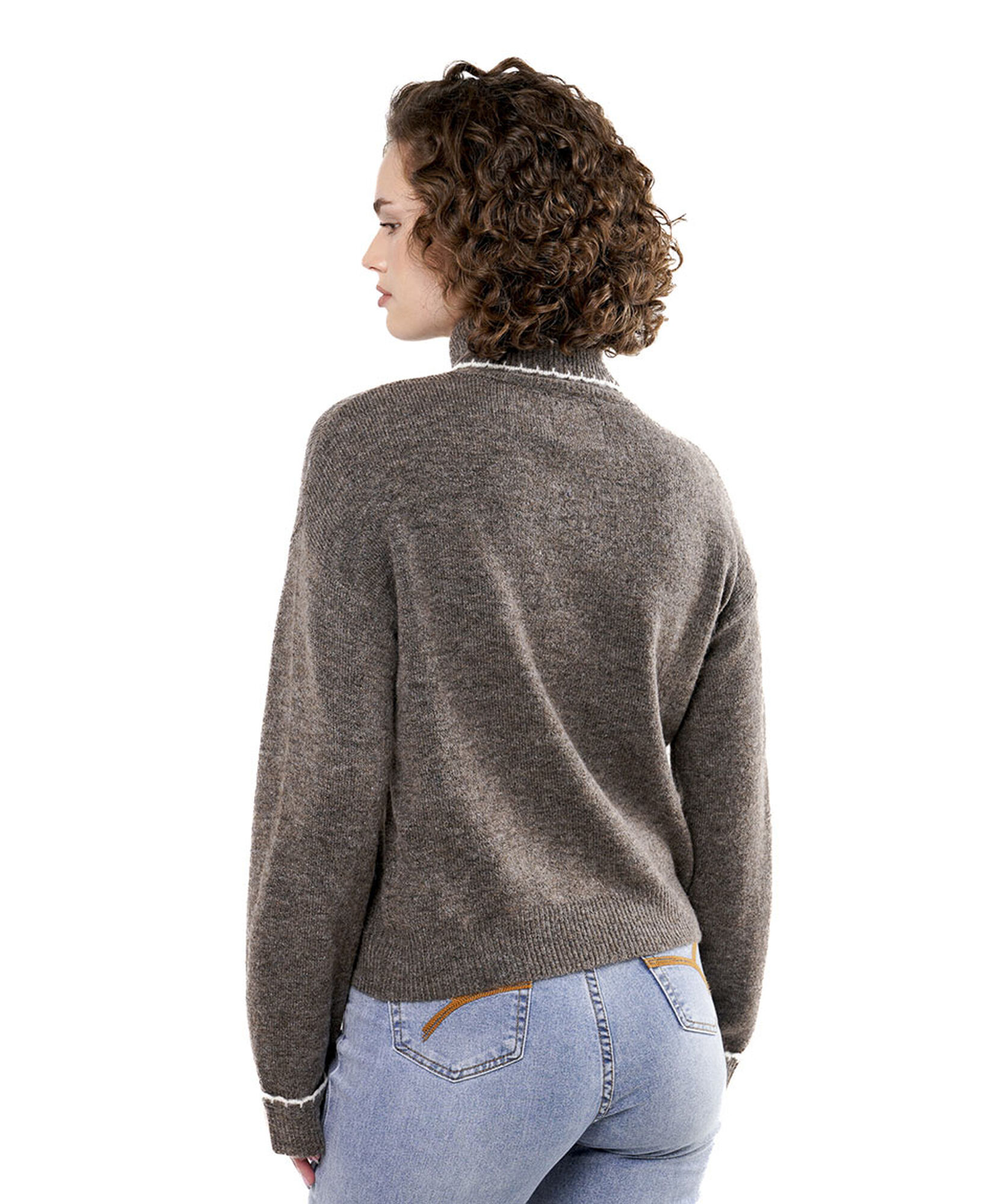 Sweater mujer liso cuello alto Sweater mujer liso cuello alto
