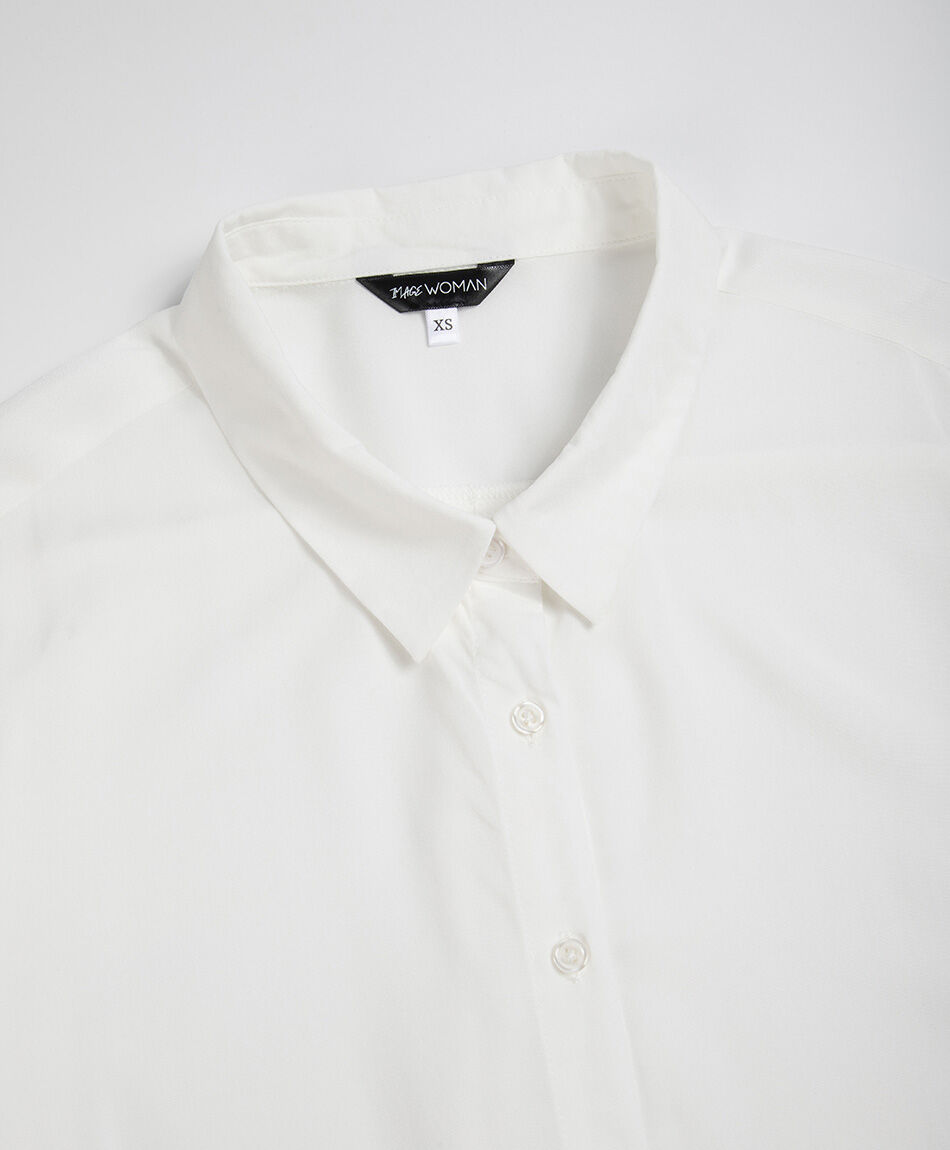 Blusa mujer lisa blanca