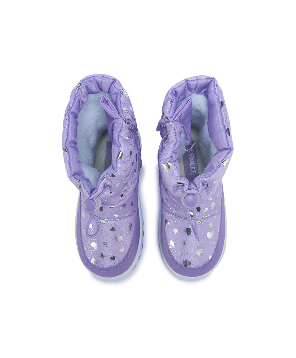 Bota ni&ntilde;a dise&ntilde;o parka lila