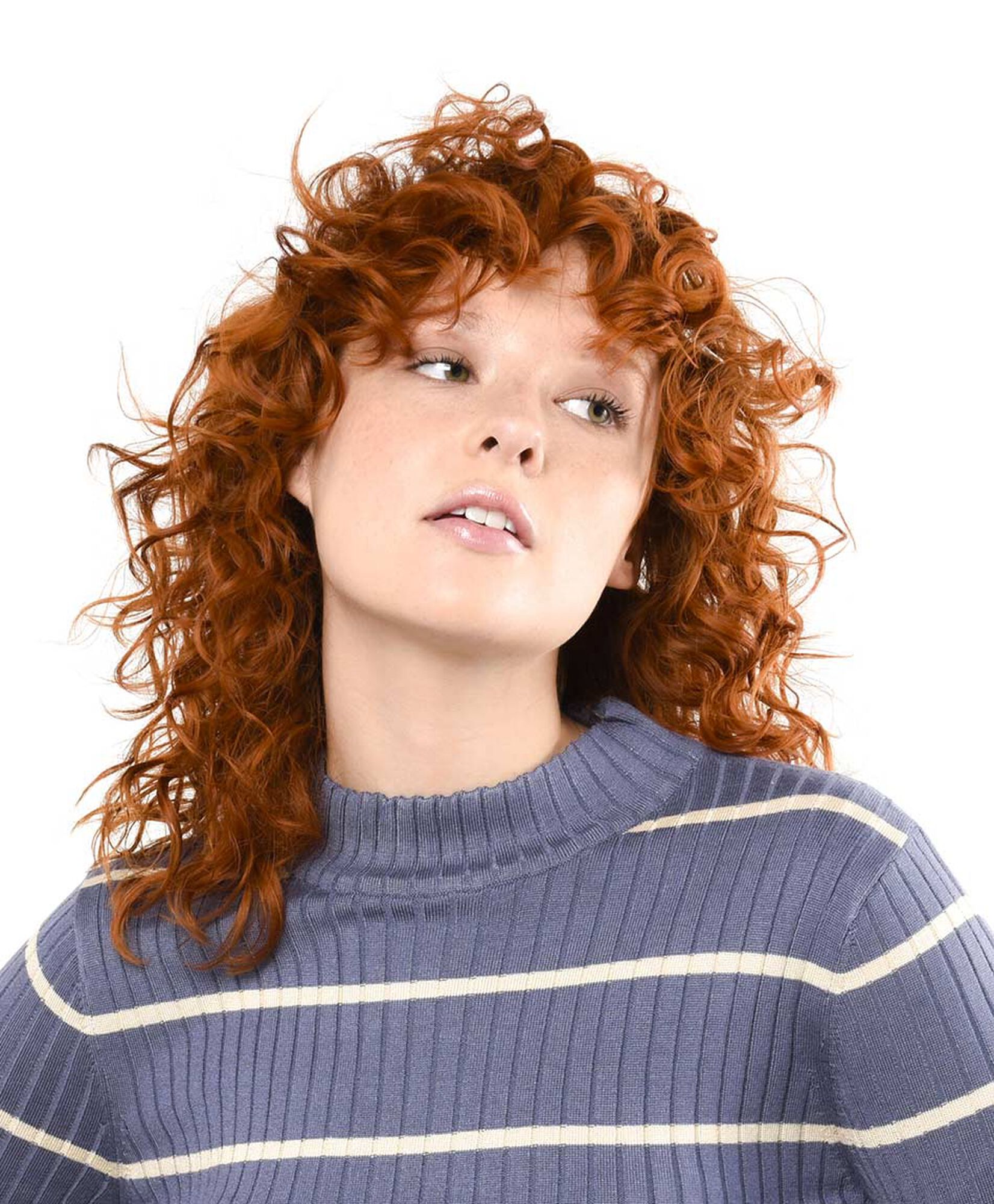 Sweater mujer líneas medio cuello Sweater mujer líneas medio cuello