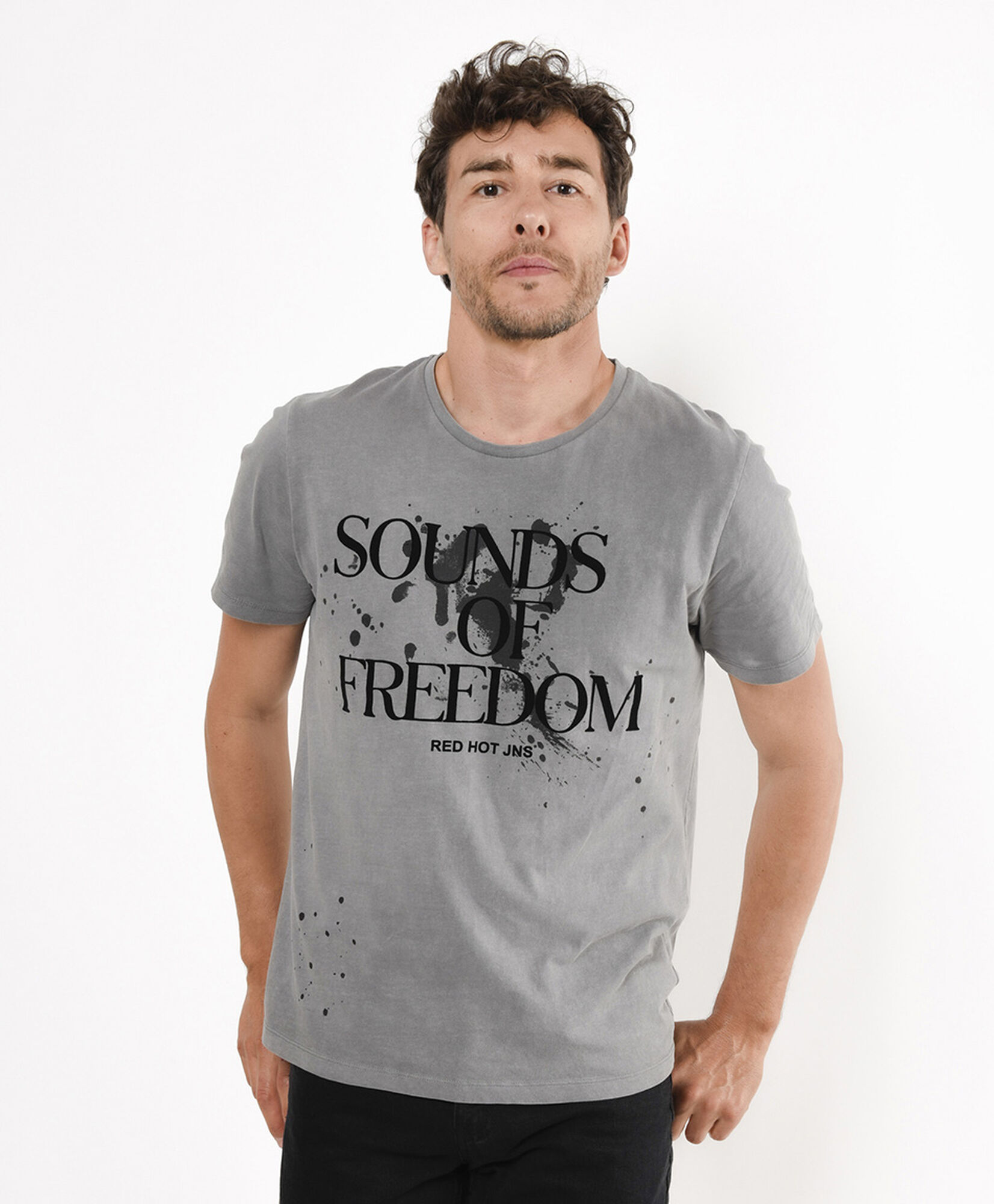 Polera hombre estampado frase Polera hombre estampado frase