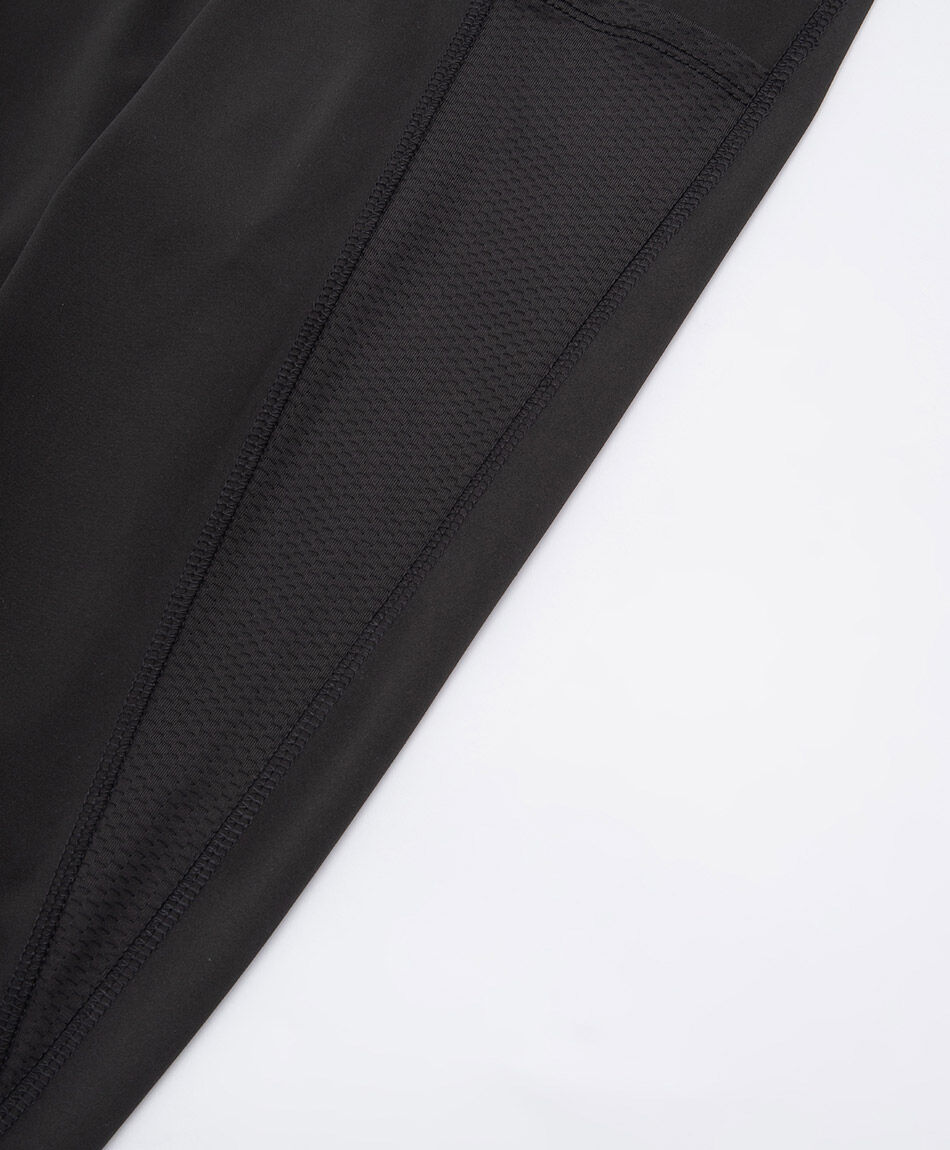 Calza deporiva mujer bolsillos black