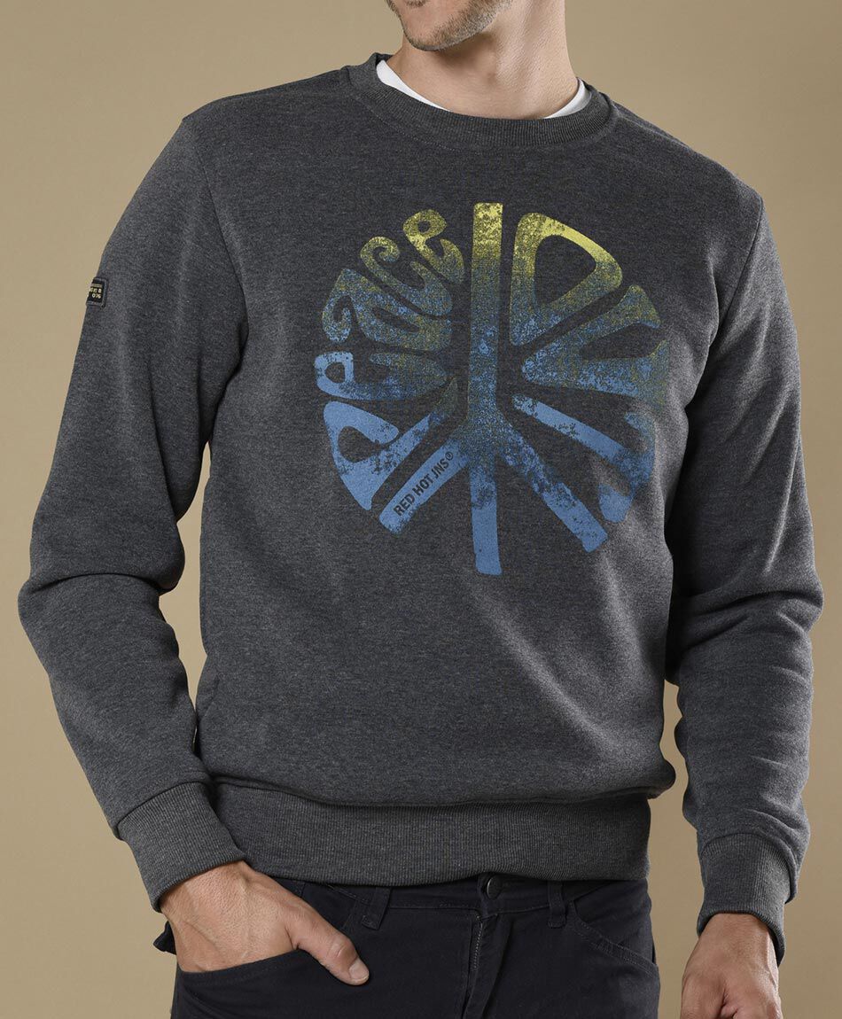 Poler&oacute;n sin capucha sin cierre