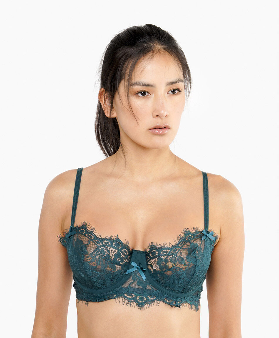 Sost&eacute;n mujer encajes sat&iacute;n