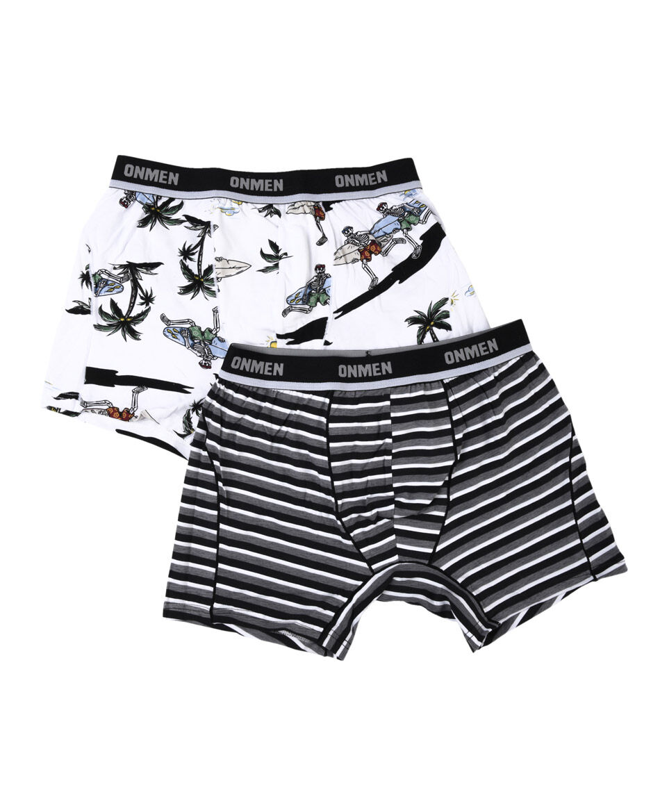 Pack 2 boxer hombre esqueletos surf
