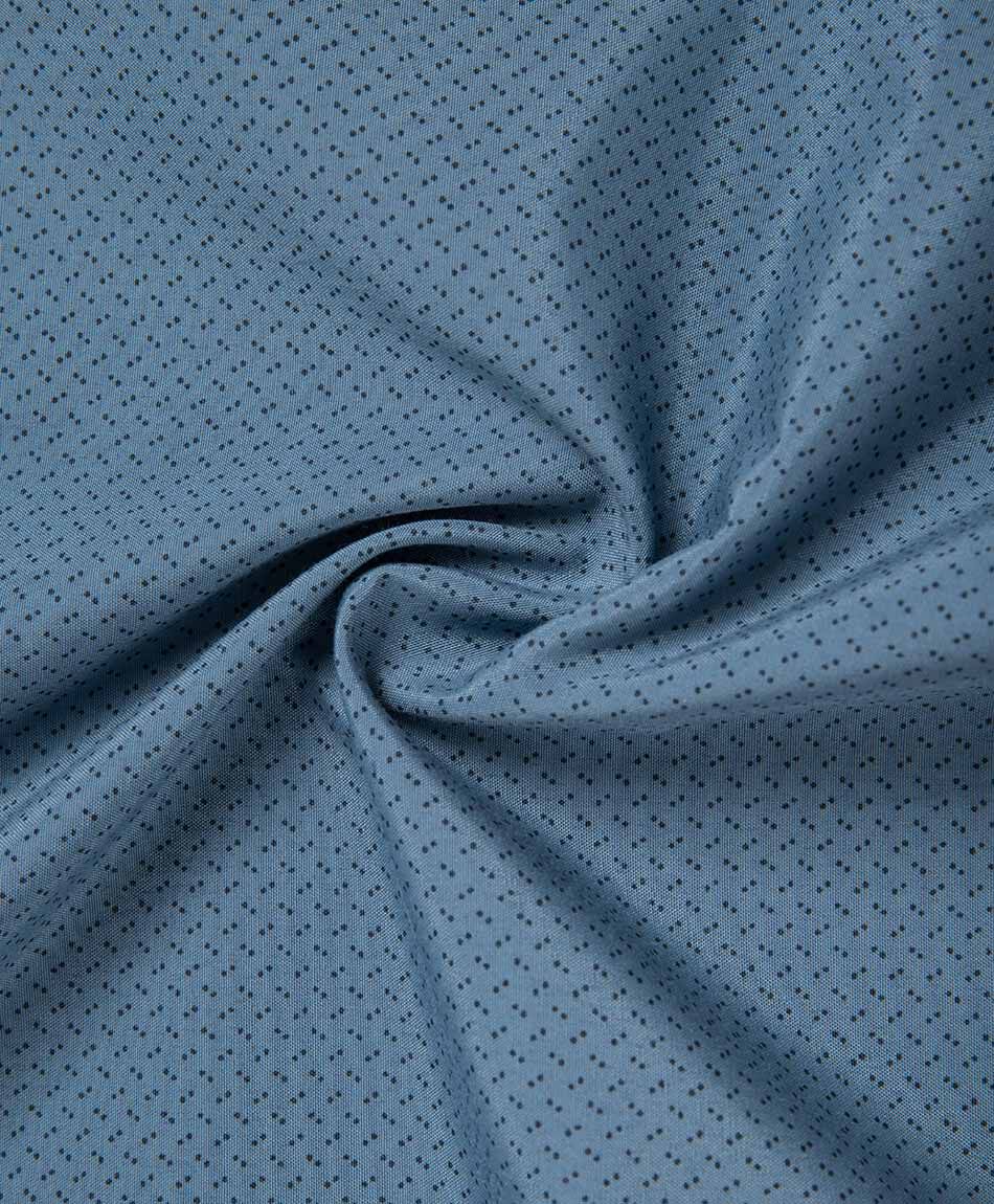 Camisa hombre formal celeste puntos