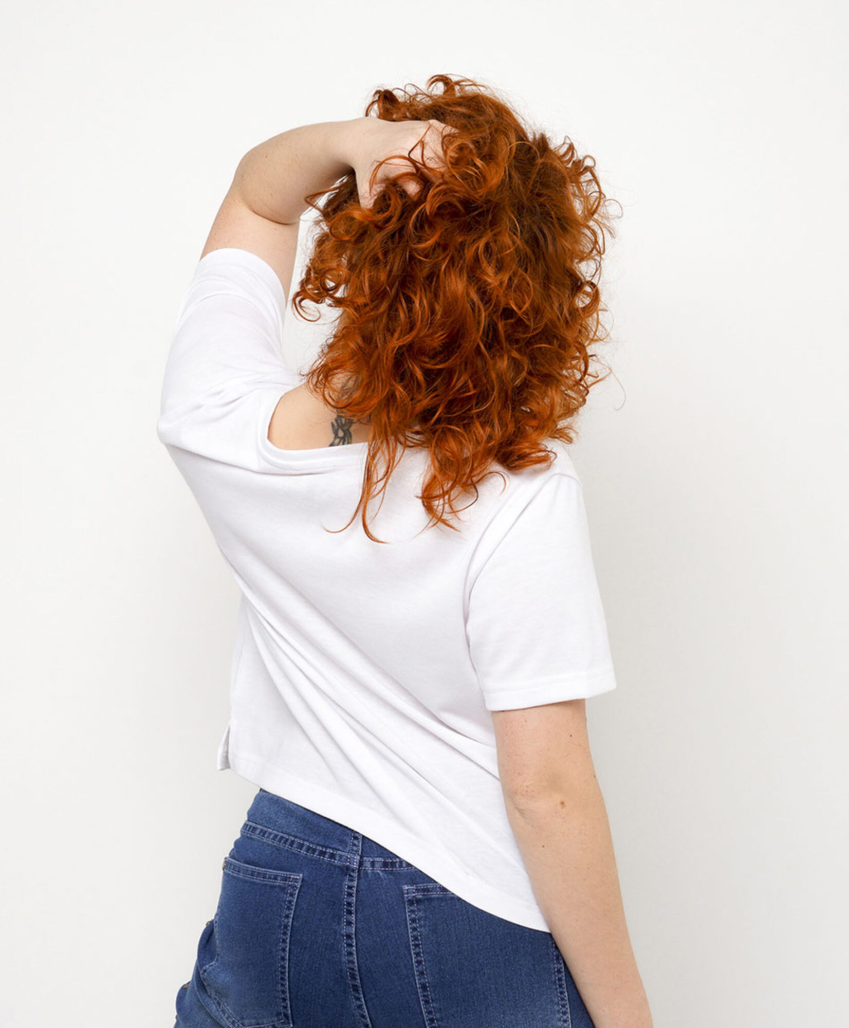 Polera mujer crop blanco Polera mujer crop blanco