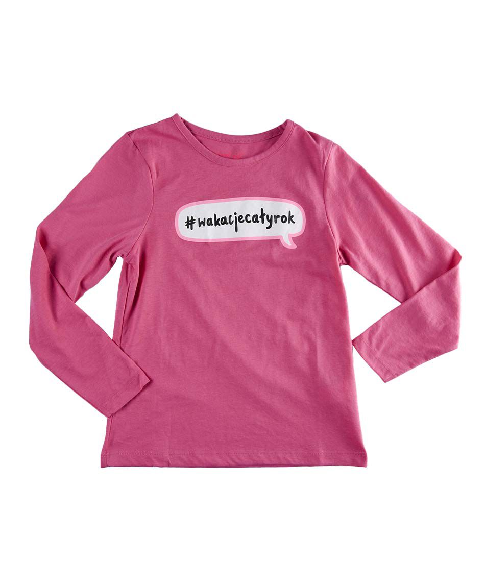 Polera manga larga cuello redondo