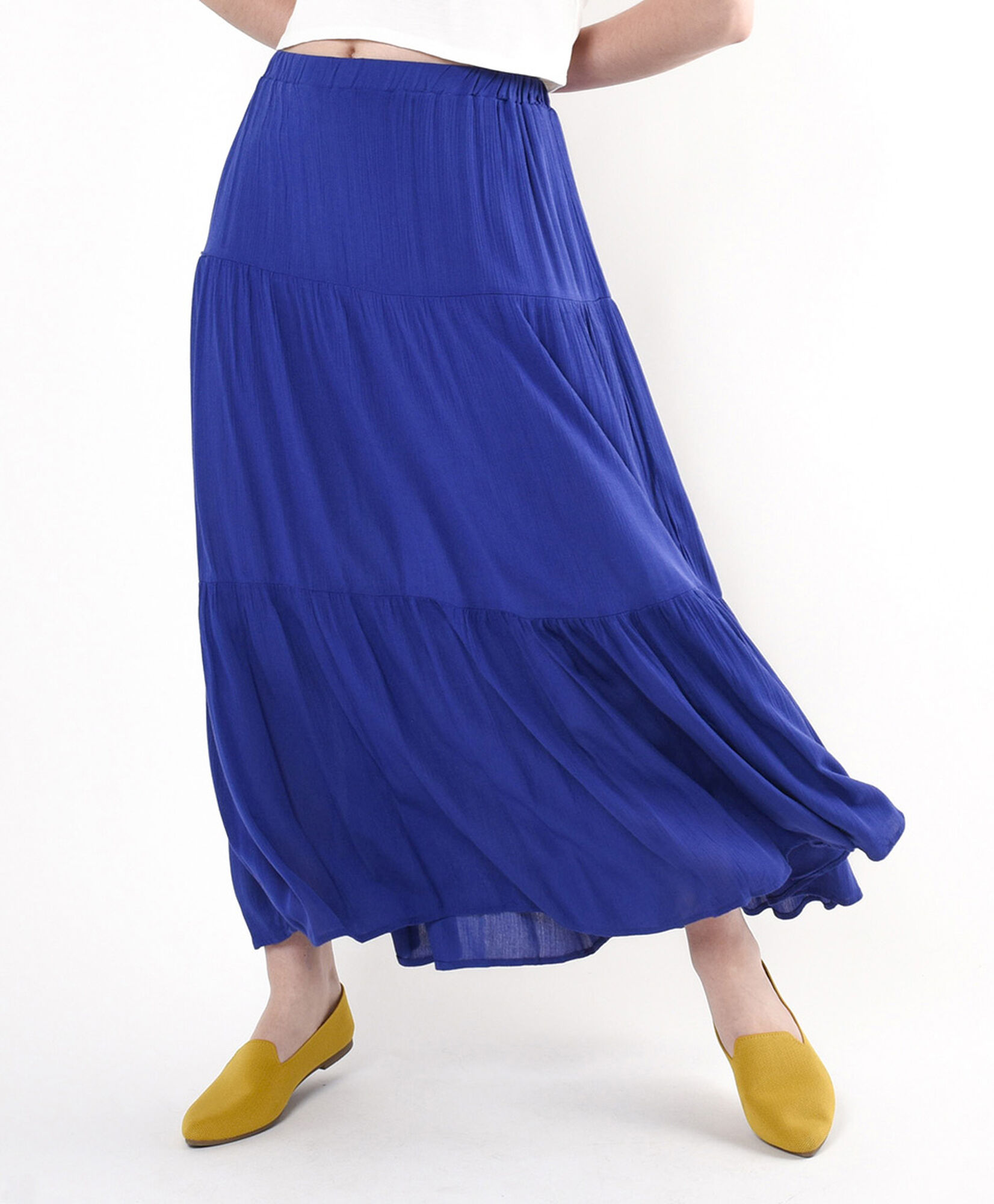 Falda mujer azul pisos Falda mujer azul pisos