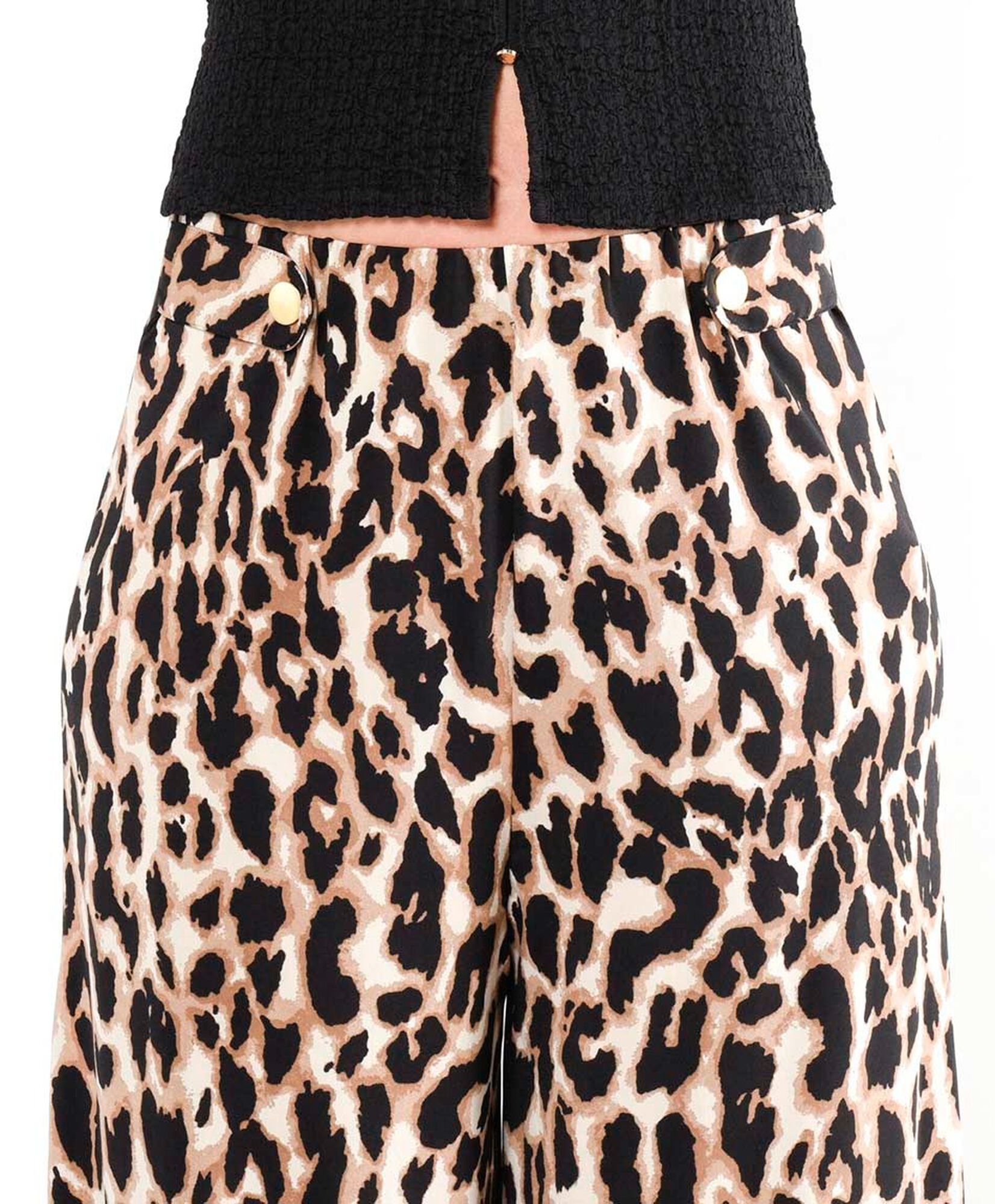 Pantalón mujer animal print palazzo Pantalón mujer animal print palazzo