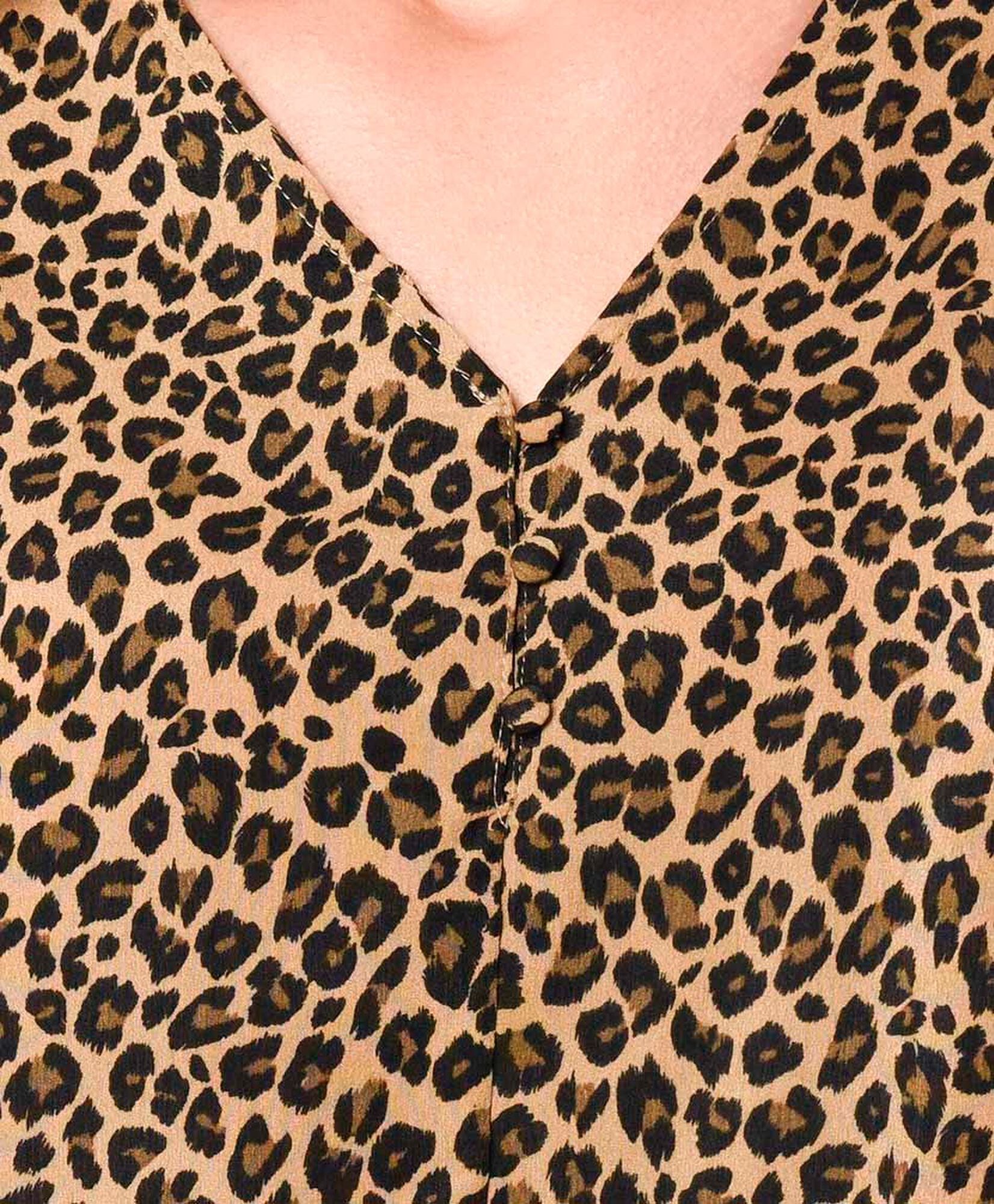 Blusa mujer animal print botones Blusa mujer animal print botones