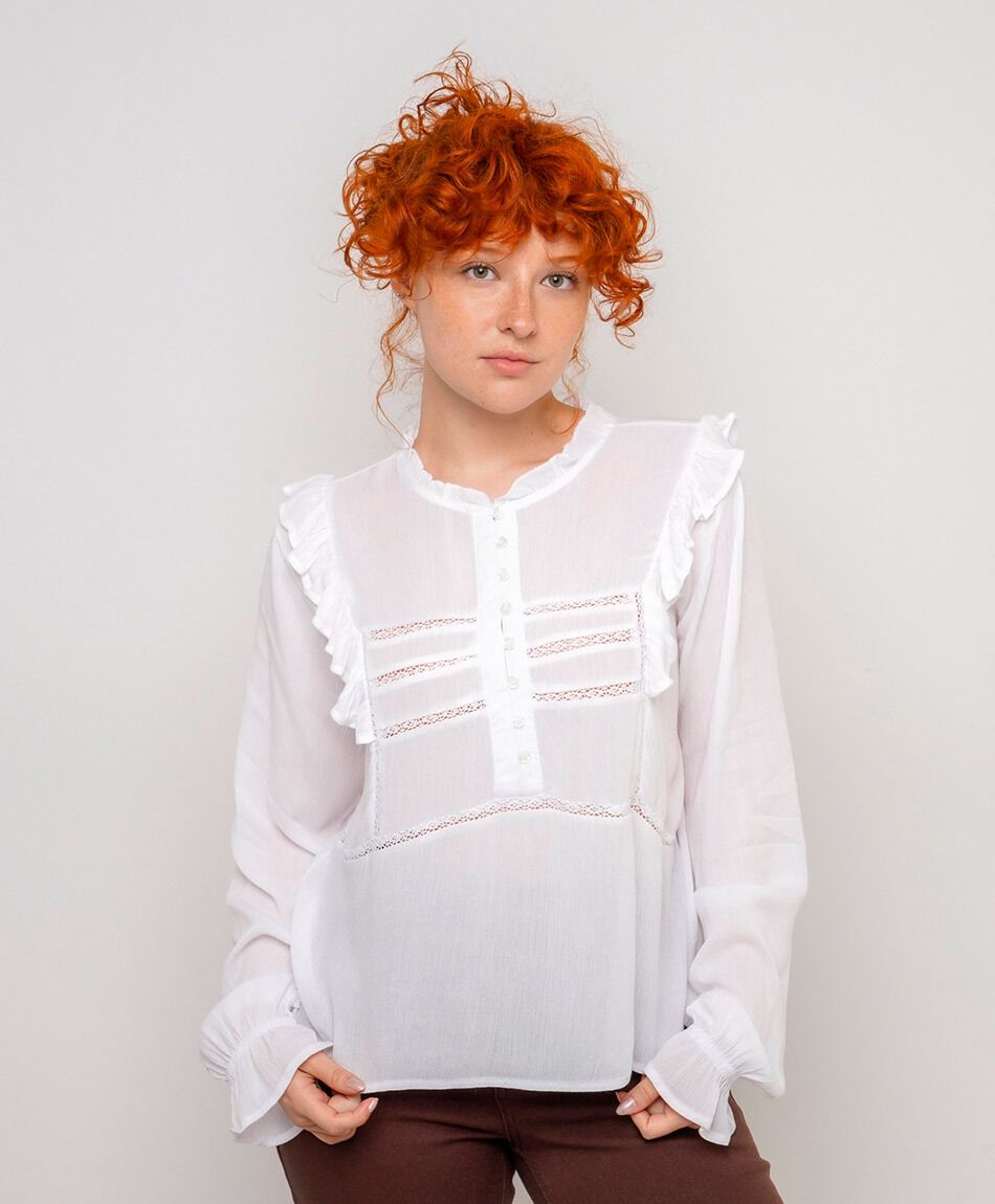 Blusa mujer vuelos lace