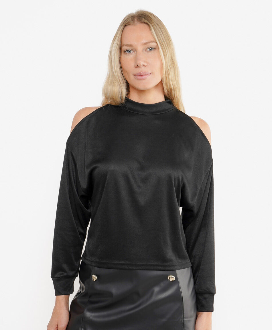 Polera mujer hombros abiertos